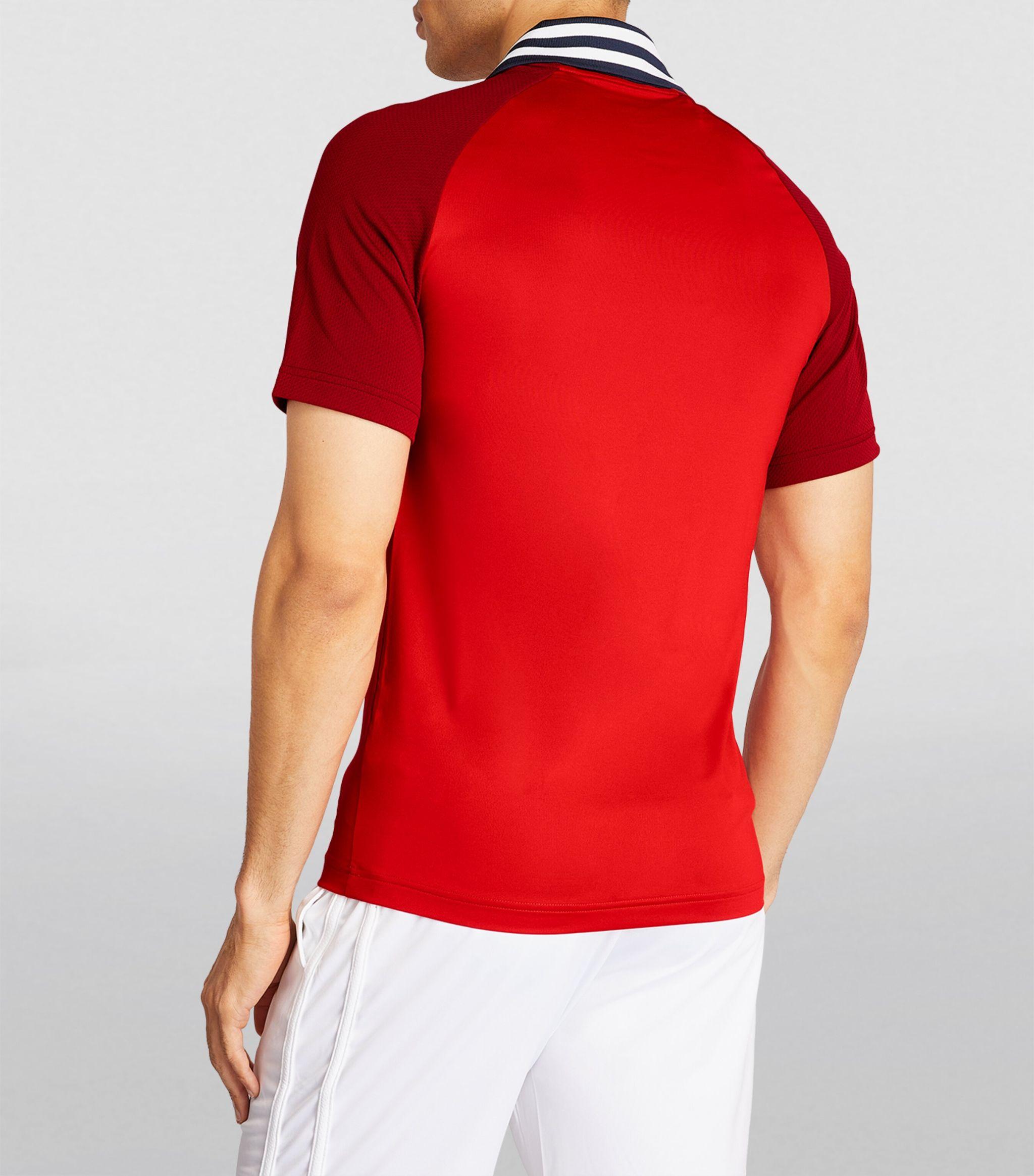 Lacoste X Daniil Medvedev Ultra dry Polo Shirt in Red for Men Lyst UK