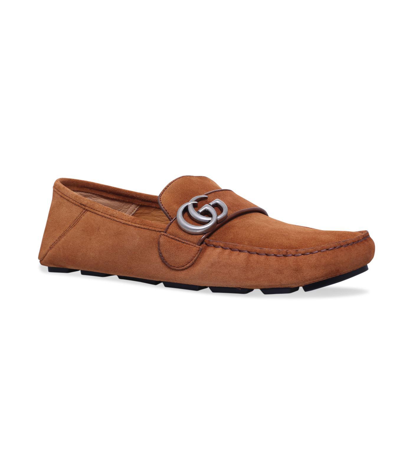 Gucci Noel Suede Driving Loafers in 
