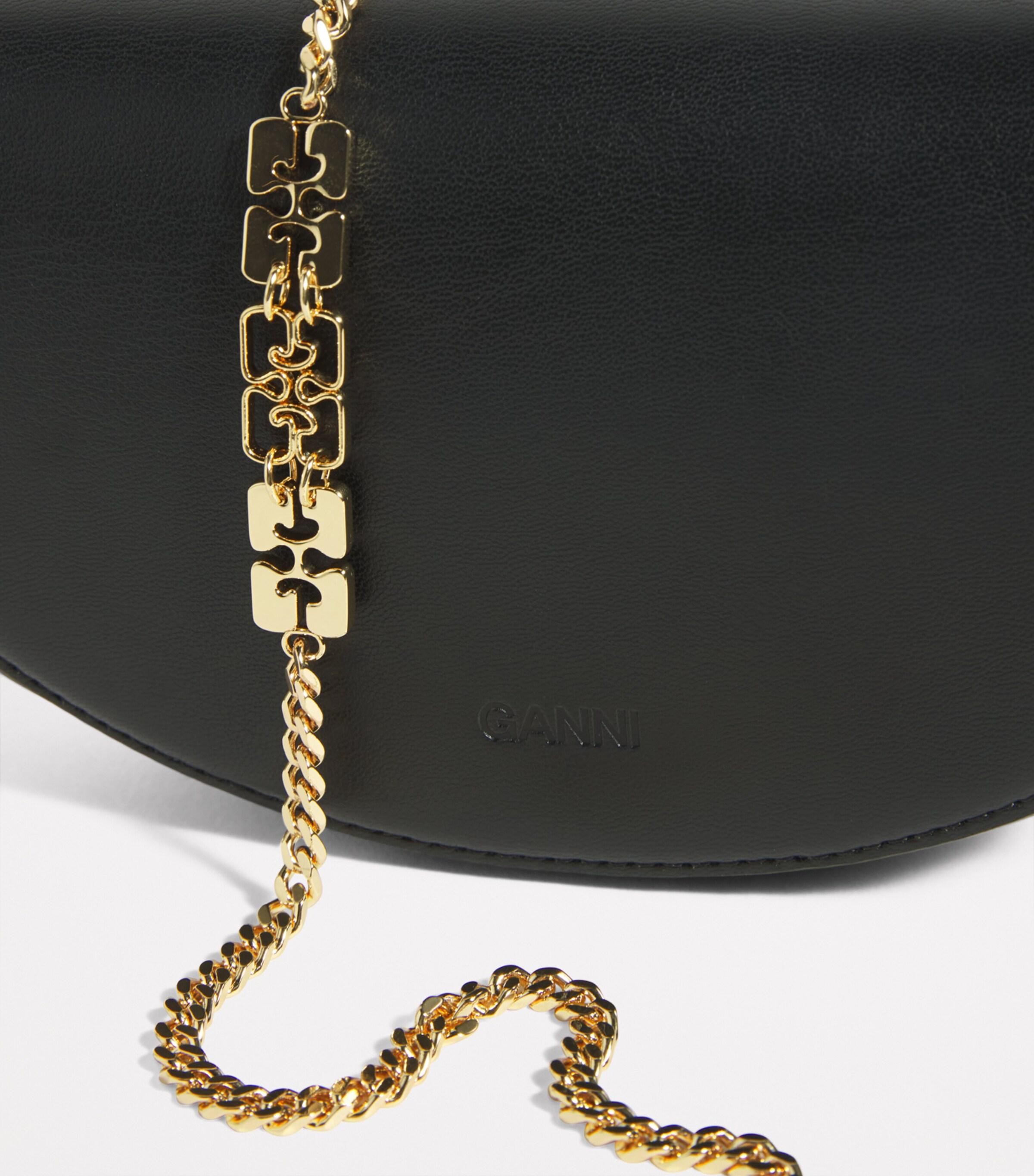 Ganni Apo-G Chain Wallet in Black | Lyst
