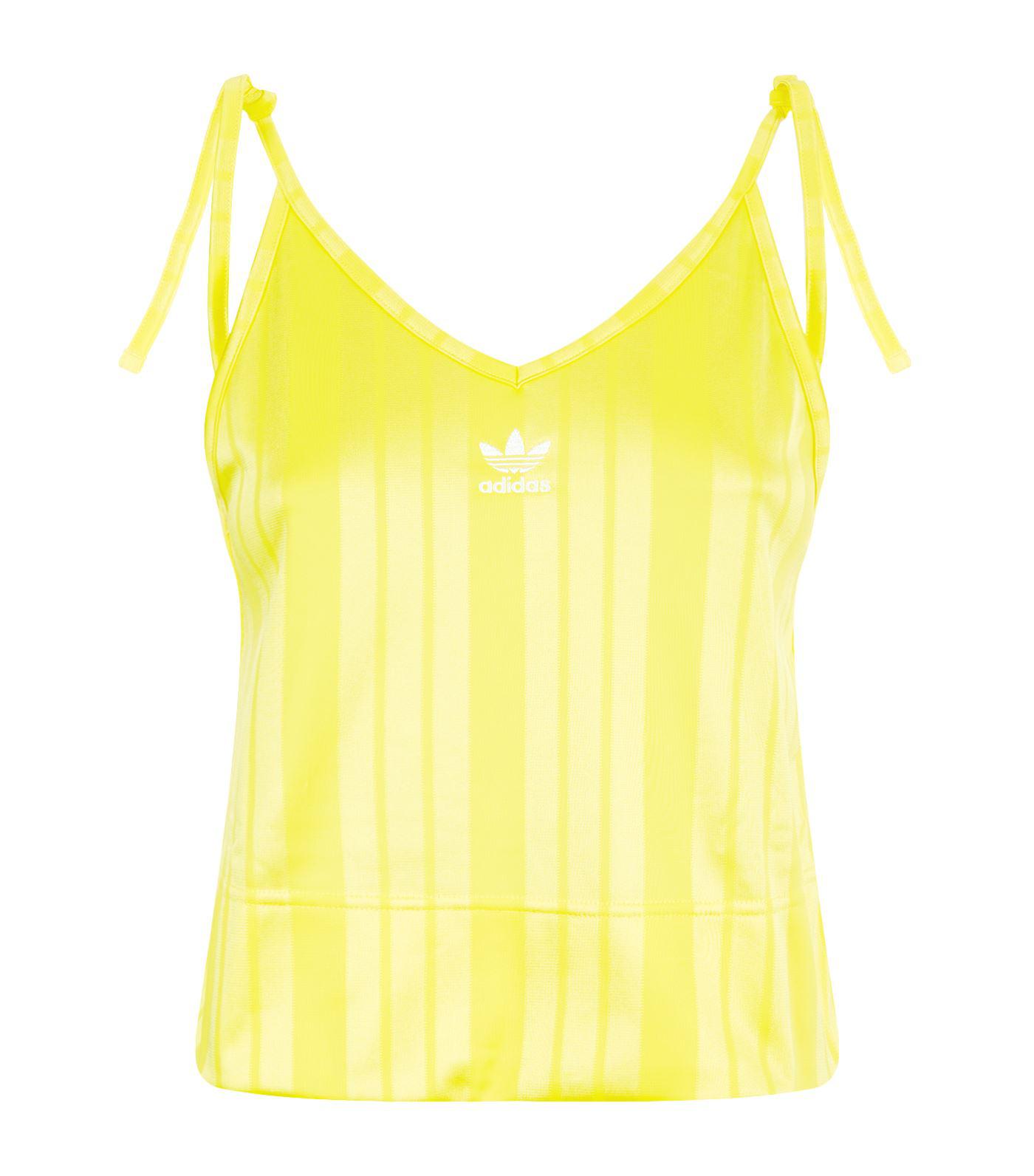 yellow adidas tank top