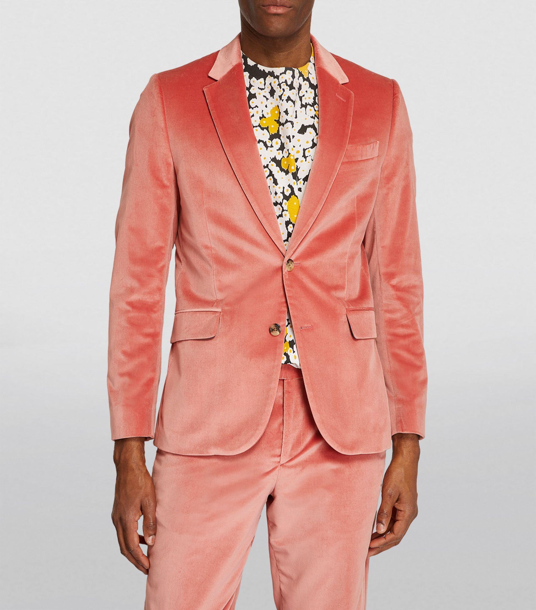 Paul Smith Velvet 2-piece Suit in Pink for Men | Lyst