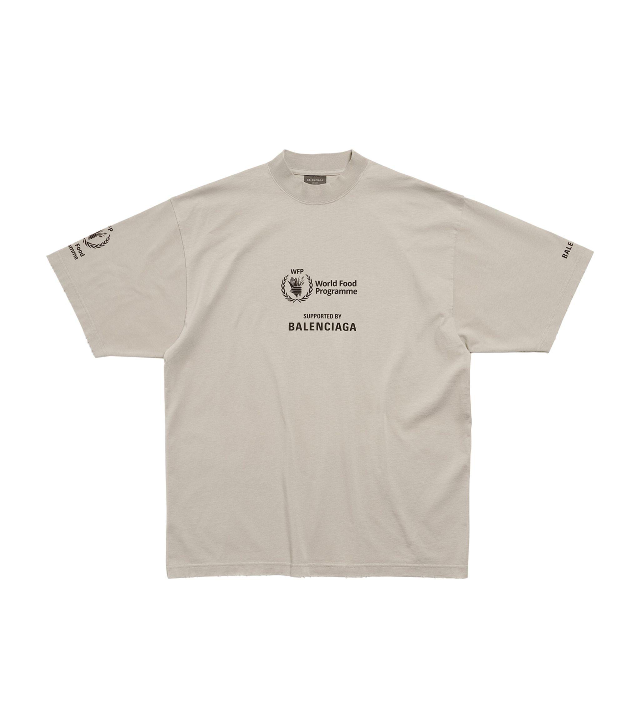 Balenciaga X World Food Programme Oversized T-shirt in Grey Balenciaga X World Food Programme Oversized T-shirt in Grey