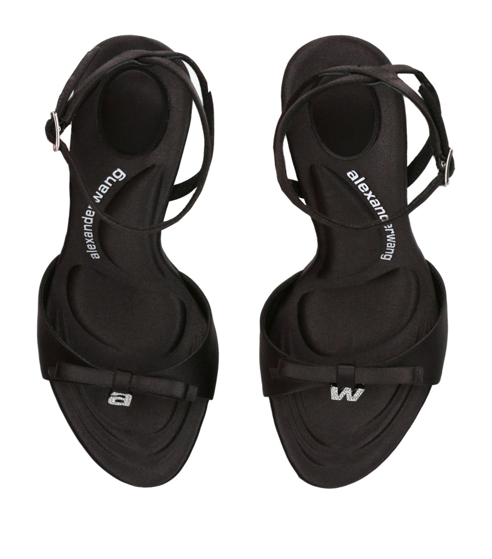 サンダル・ミュール Alexander Wang Dahlia 105 Pumps in Black Lycra Alexander Wang Dahlia 105 bow sandals for Women - Black in