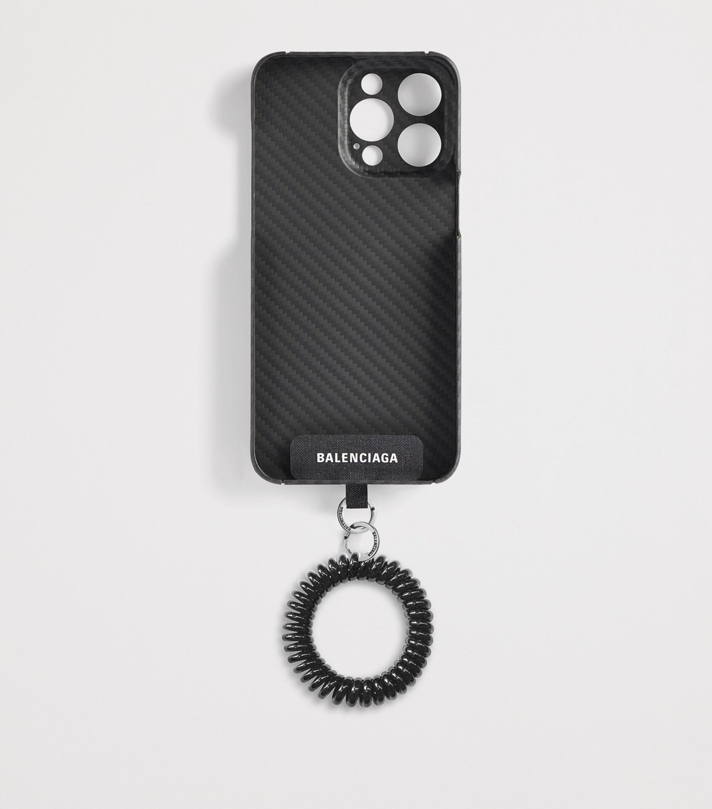 ポーチ BALENCIAGA Grey Leather Phone Case 25174258_55255390_600.jpg