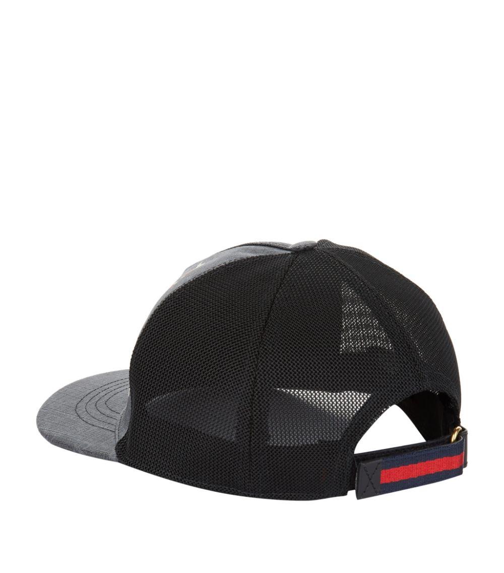 Gucci Canvas Snake GG Jacquard Baseball Cap in Black for Men - 39% -