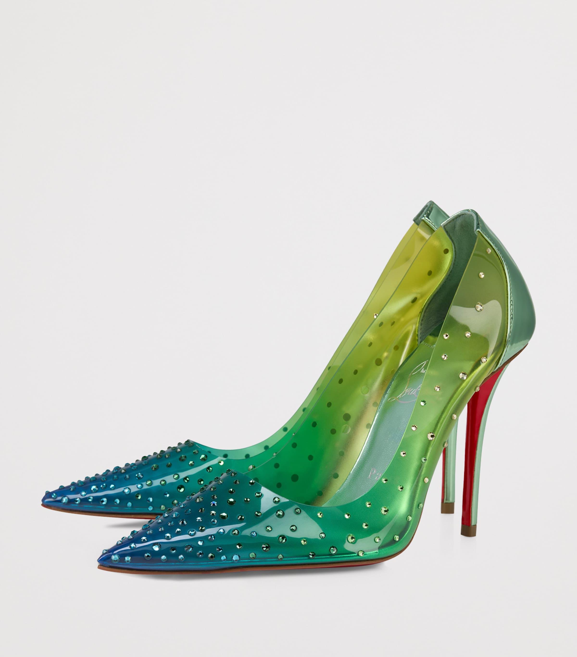 Green Christian Louboutin Heels for Women | Lyst
