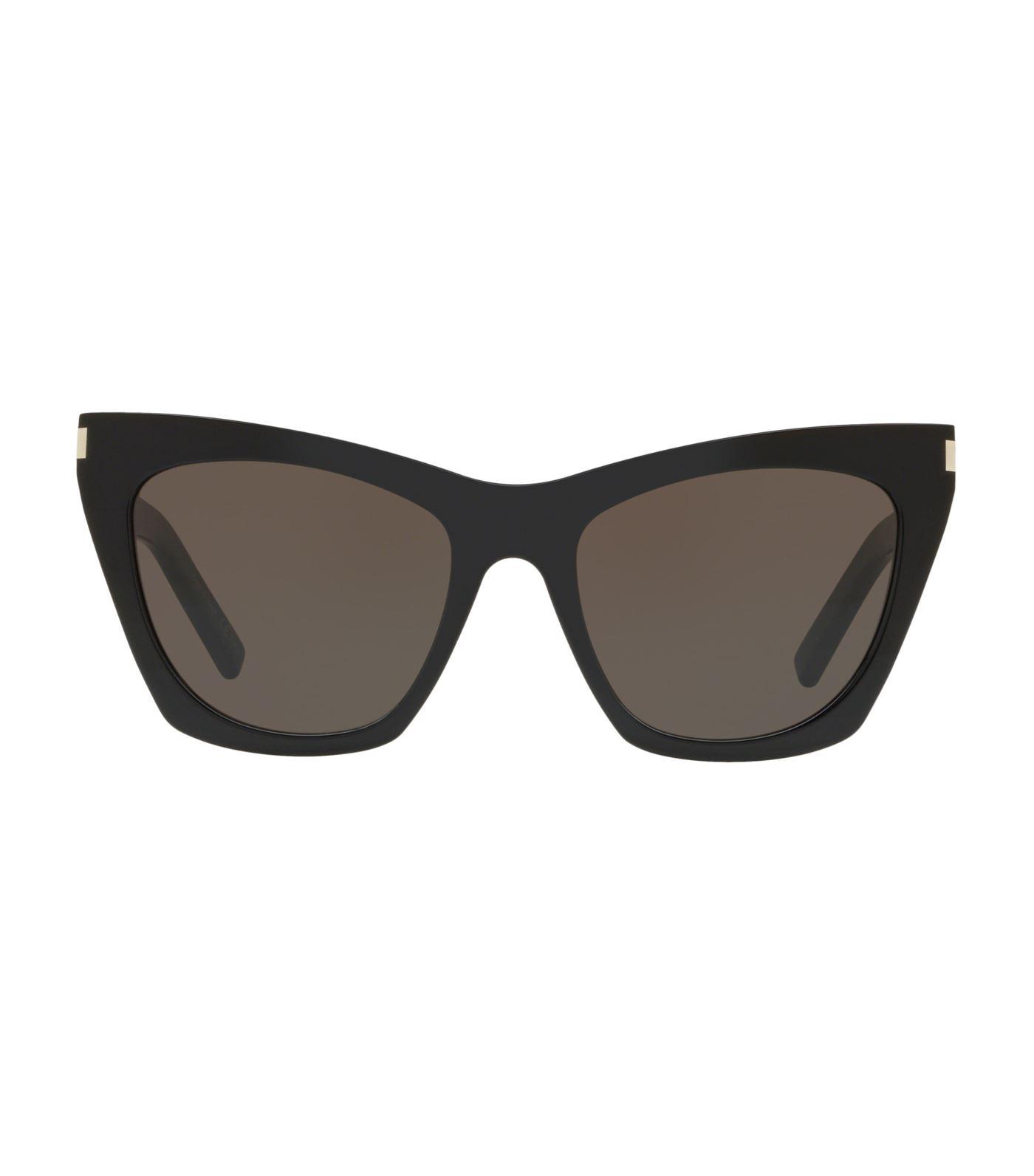 Saint Laurent Cat Eye Sunglasses in Black - Lyst
