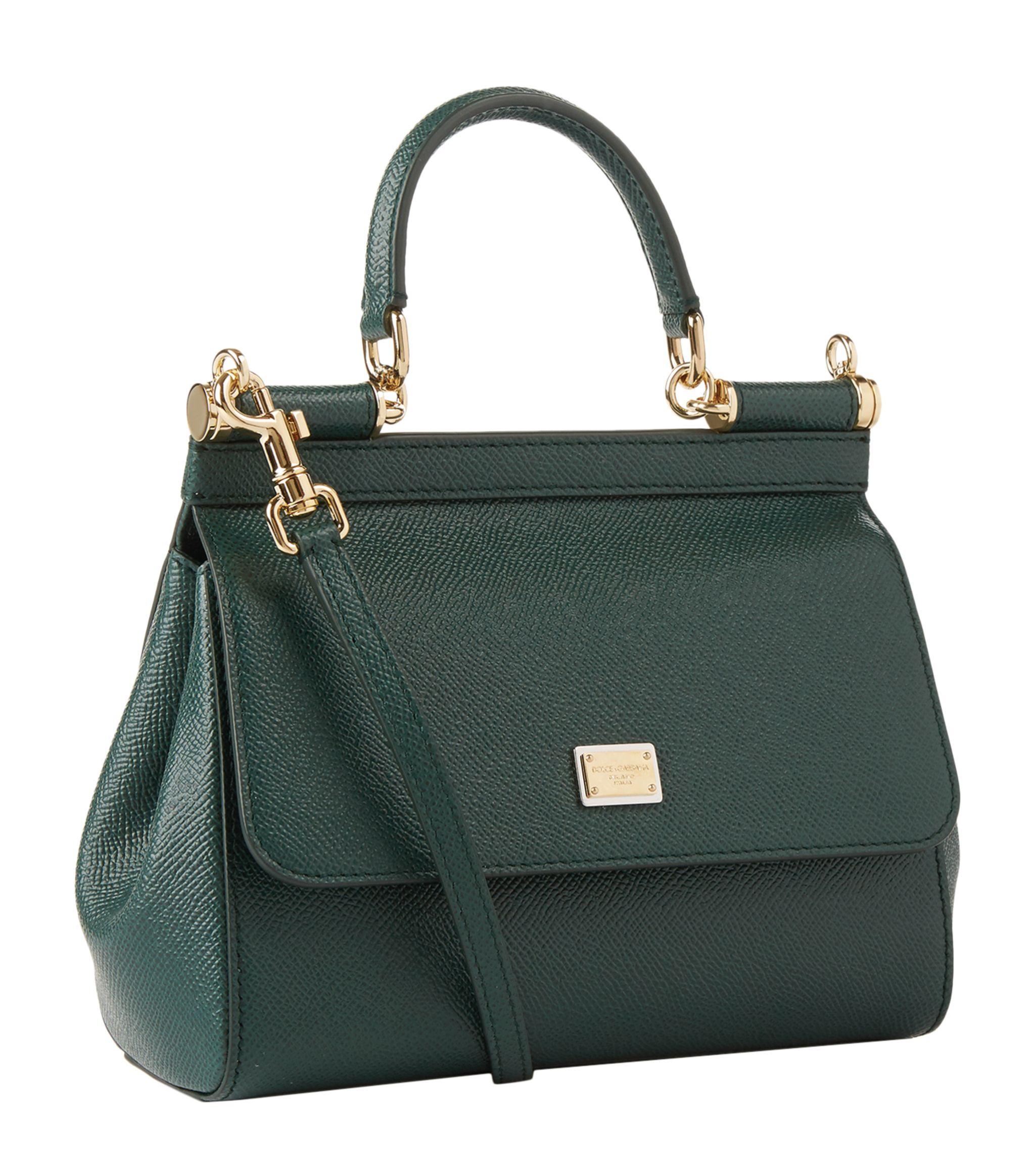 Dolce & Gabbana Handbag From The Sicily Line In Small Size in Green
