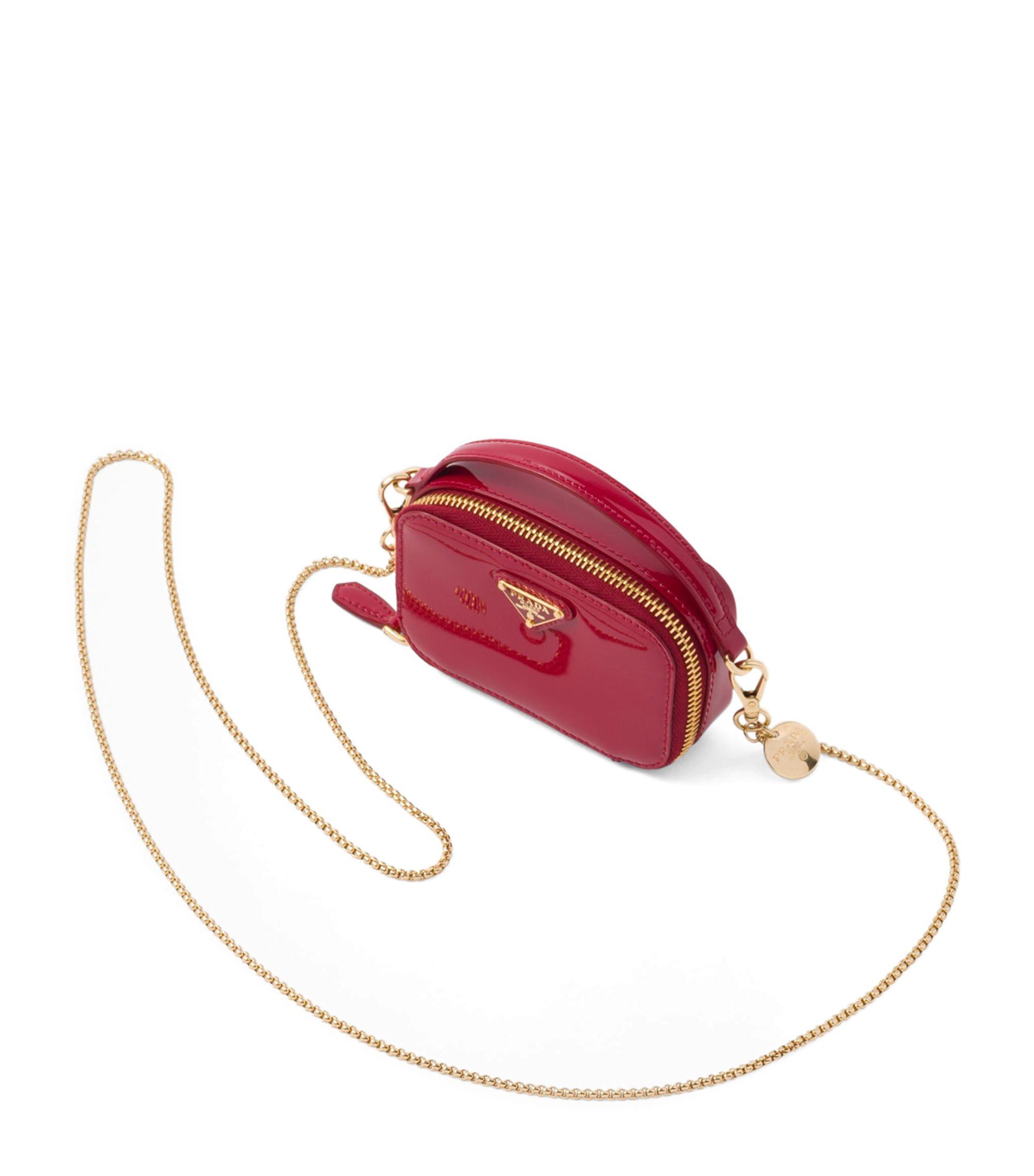 Saffiano leather store mini pouch