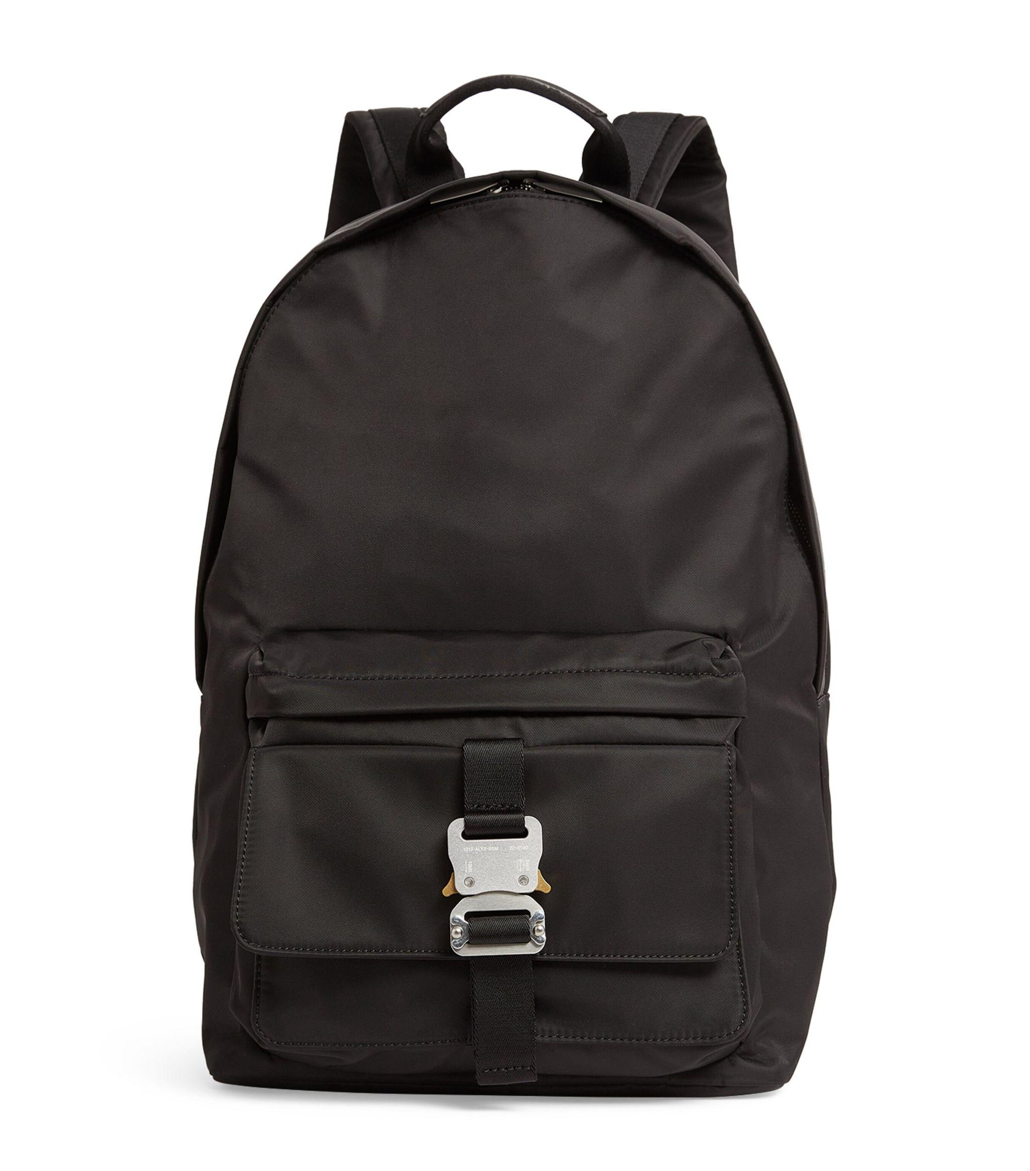1017 ALYX 9SM Matte Rollercoaster Buckle Backpack in Black 1017 ALYX 9SM Matte Rollercoaster Buckle Backpack in Black