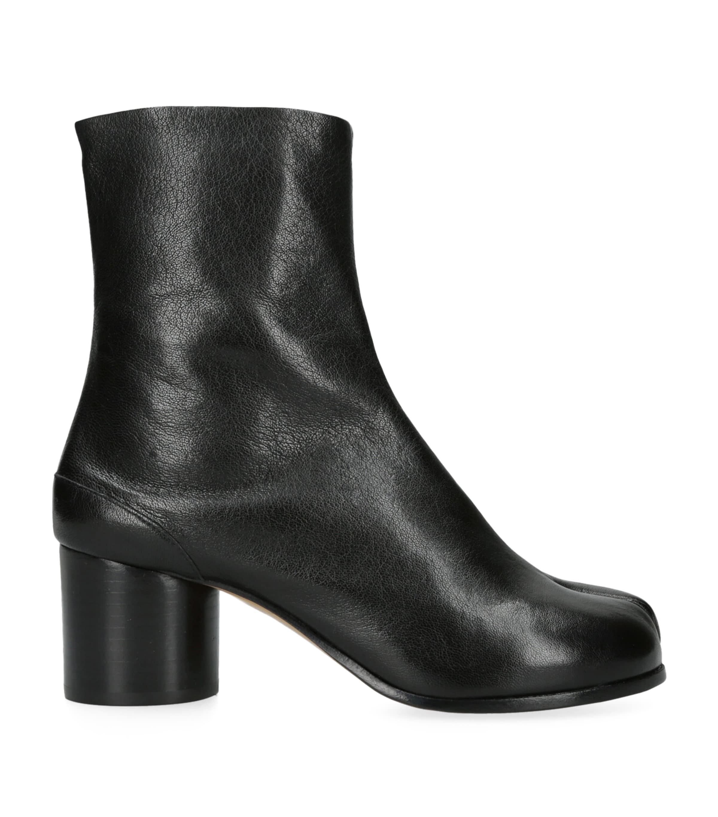 Maison Margiela Leather Tabi Boots 60 in Black Lyst