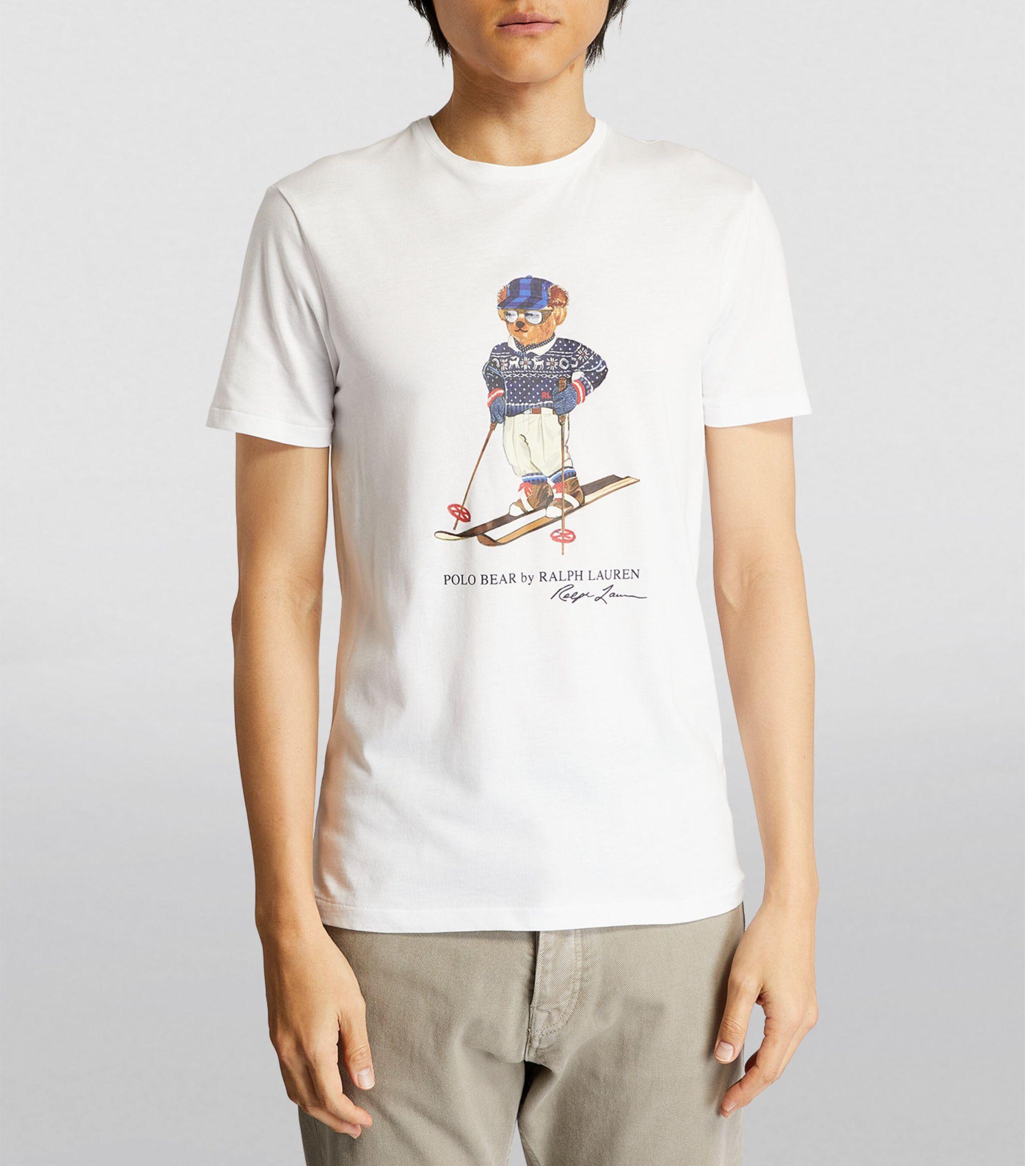Polo Ralph Lauren Polo Bear Ski T shirt in White for Men Lyst UK