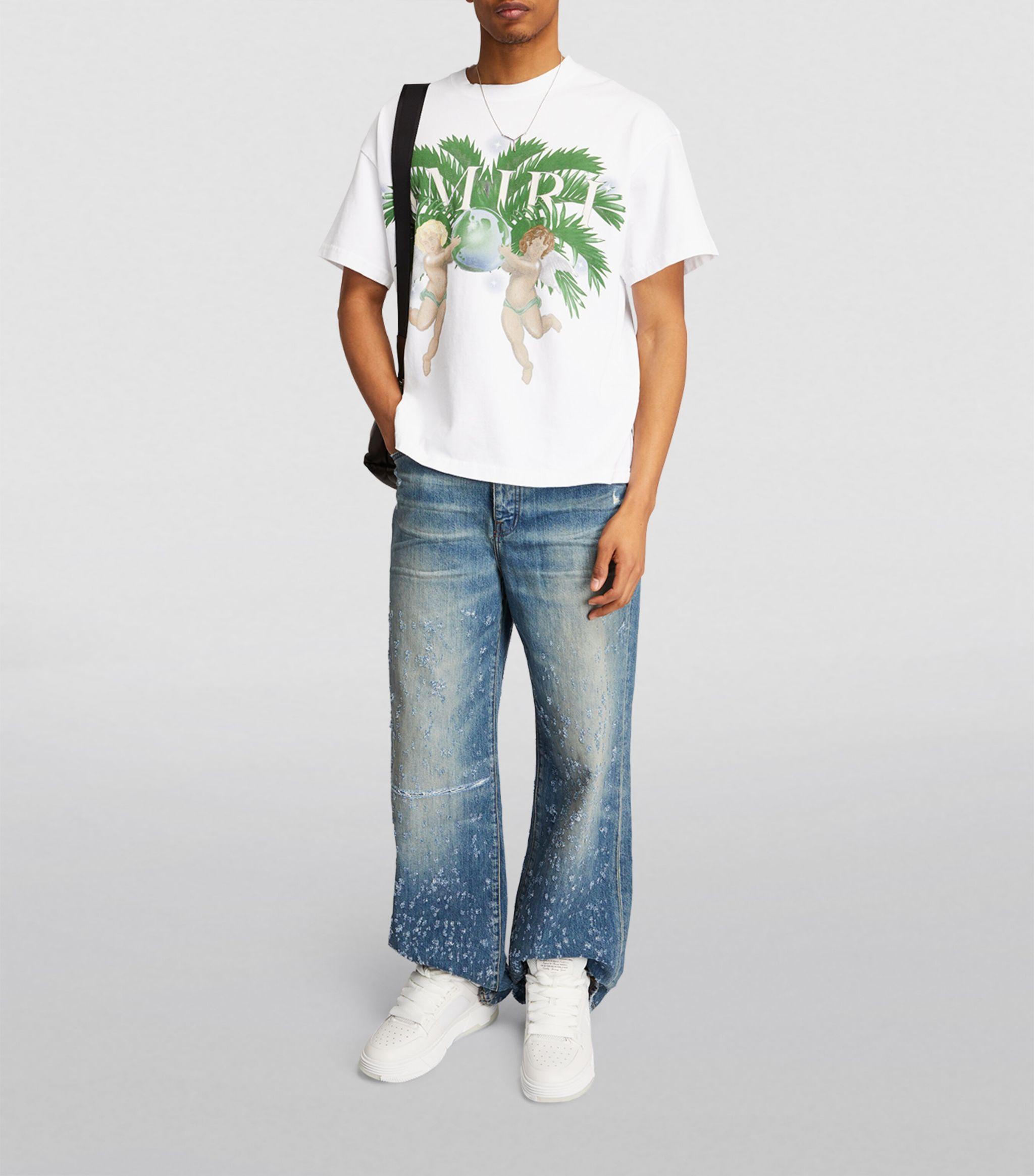 【AMIRI】メンズ AIRBRUSH CHERUB TEE Tシャツ AMJYTE1028-100 Buy Amiri Airbrush Cherub Tee 'White' - AMJYTE1028 100 WHIT