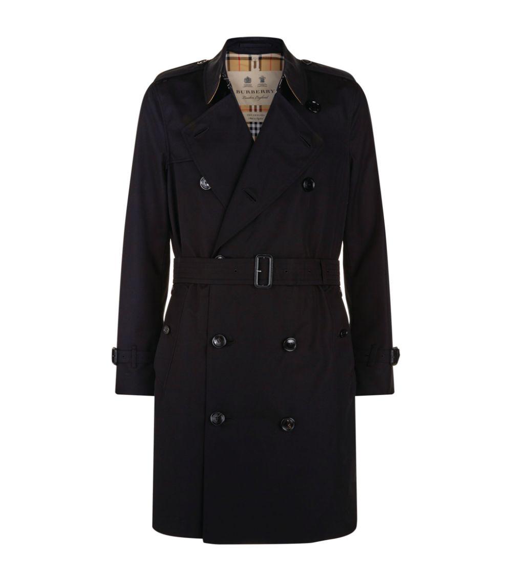Burberry Cotton Chelsea Heritage Trench Coat in Black for Men - Lyst
