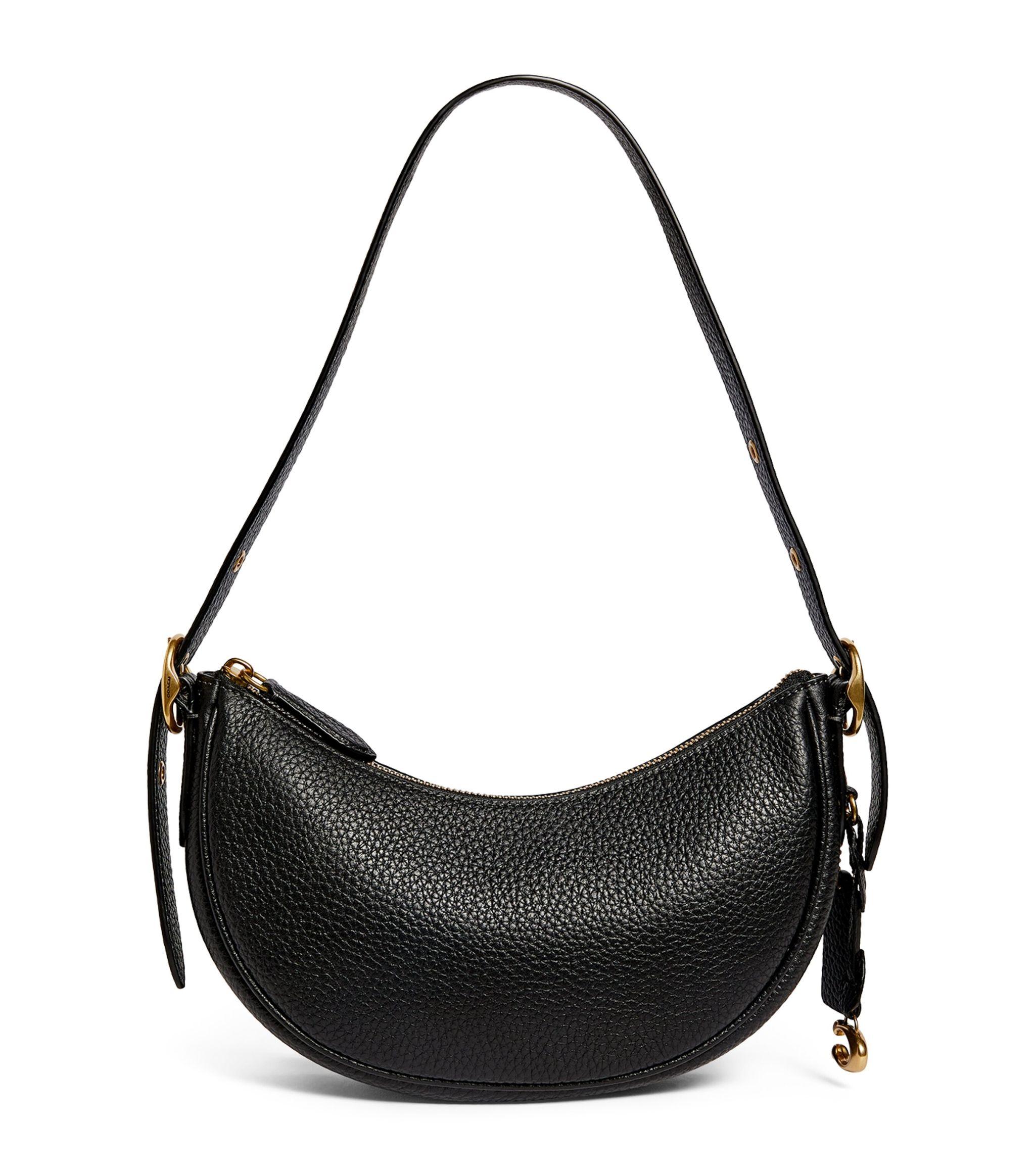 COACH Leather Luna Shoulder Bag in Black | Lyst