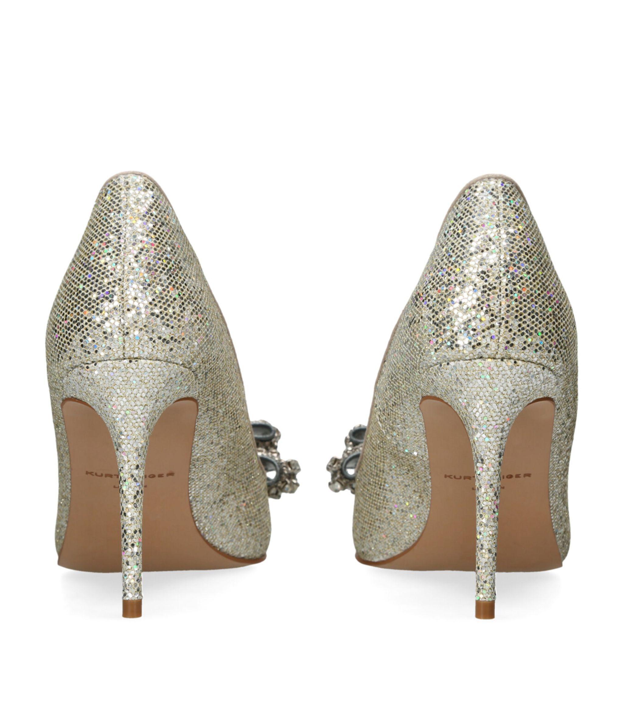 Kurt Geiger Sequin Belgravia Court Shoes in Metallic Lyst