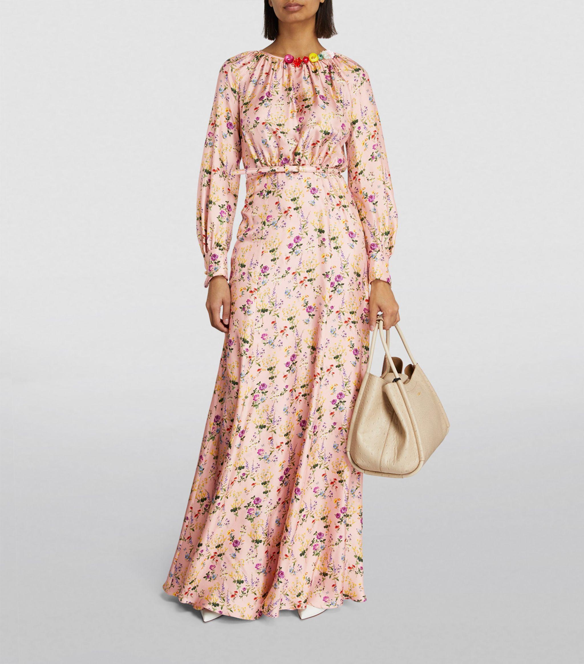 【送料 関税込】’S Max Mara Fleur floral silk maxi dress S Max Mara Fleur floral silk maxi dress S Max Mara