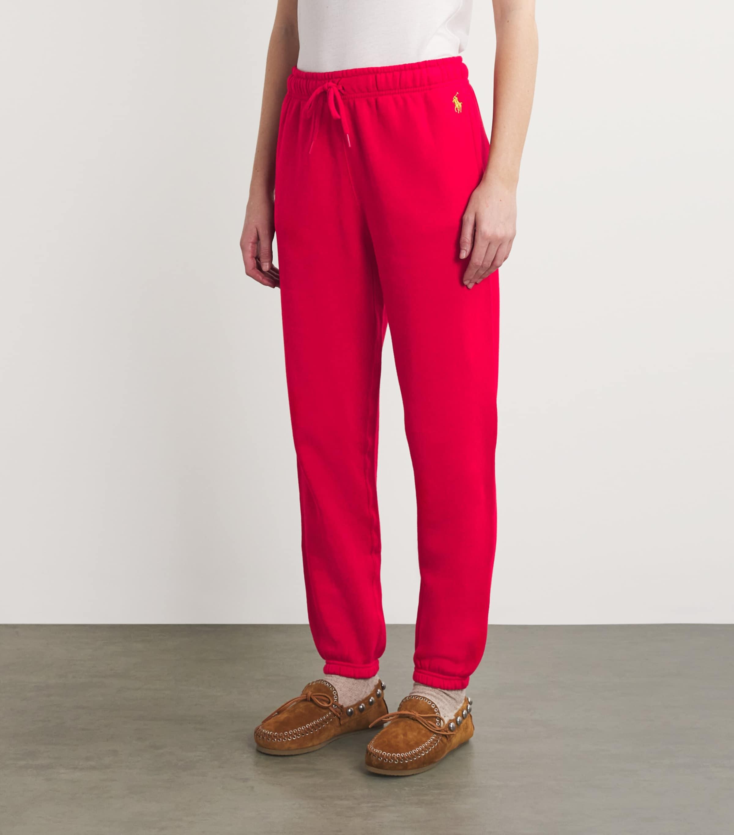 Polo Ralph Lauren Cotton Blend Polo Pony Sweatpants in Red Lyst UK