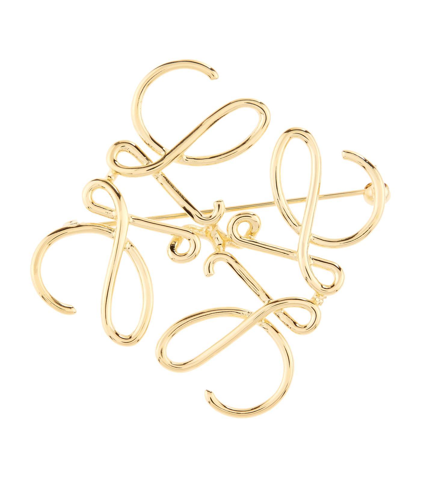 Loewe Brooch Gold 2024 www.alhudapk