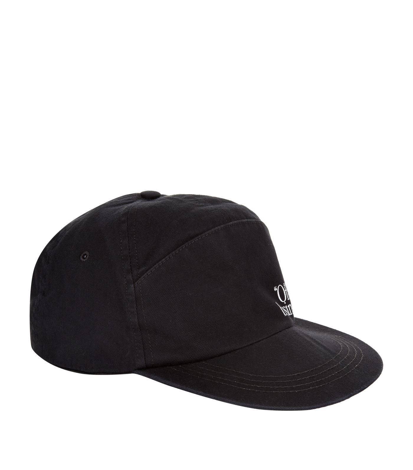 Off-White c/o Virgil Abloh Cotton Baseball Cap in White - Lyst