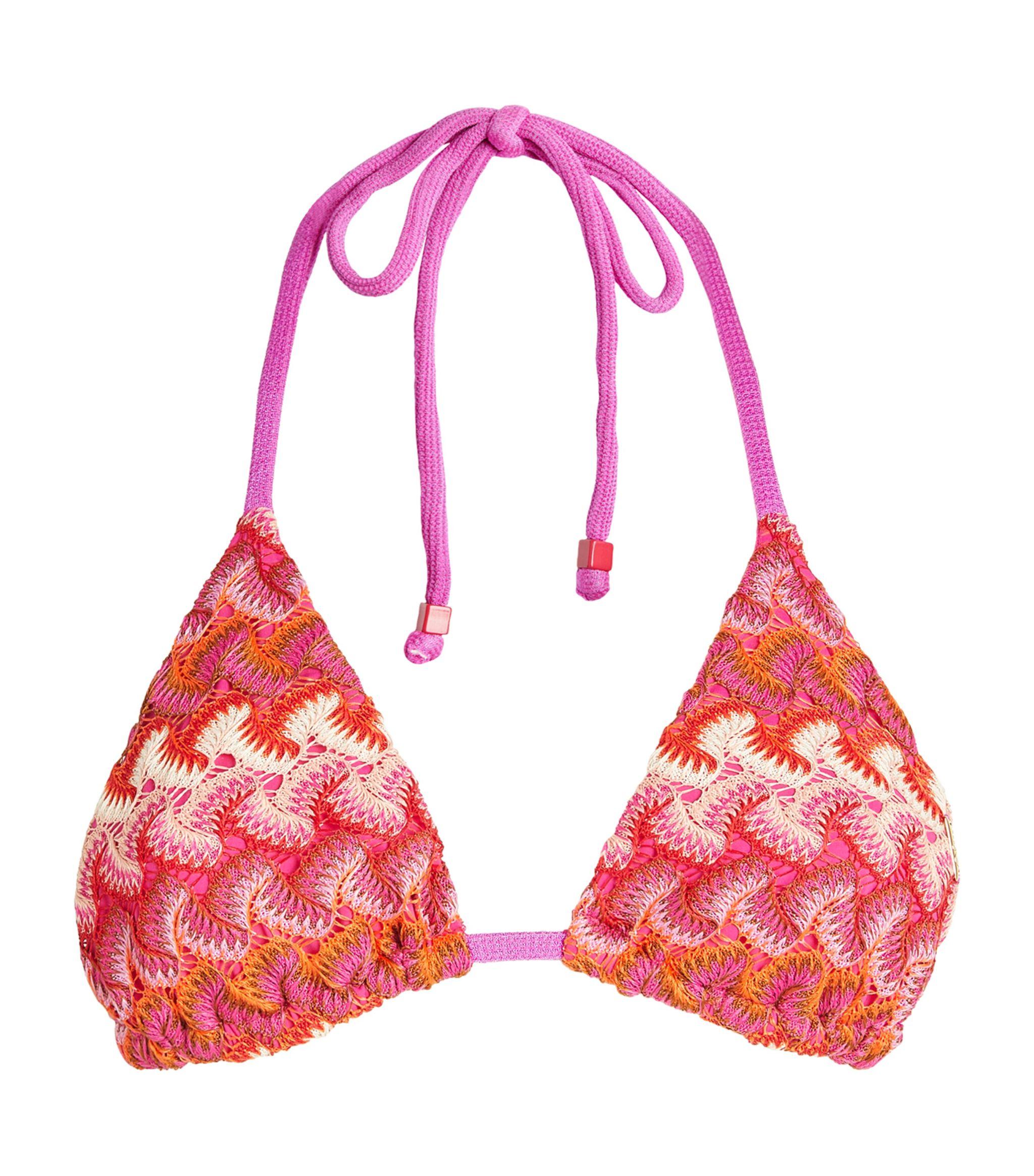 PATBO X Harrods Crochet Beach Bikini Top in Red | Lyst