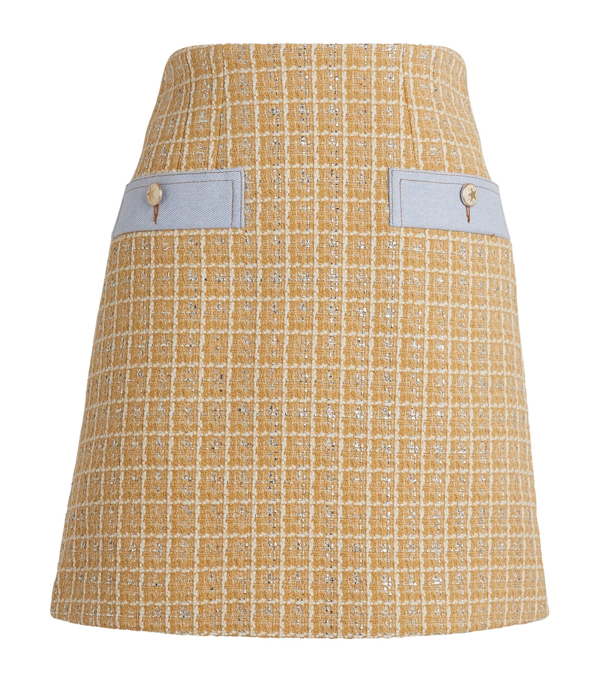 Sandro Tweed Mini Skirt in Beige (Natural) - Save 21% - Lyst