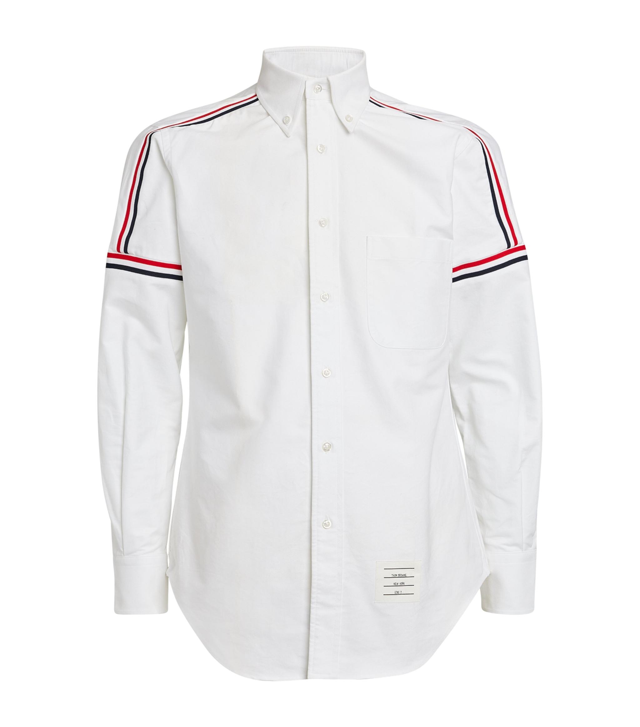 Thom Browne Tricolour Shirt in White for Men | Lyst