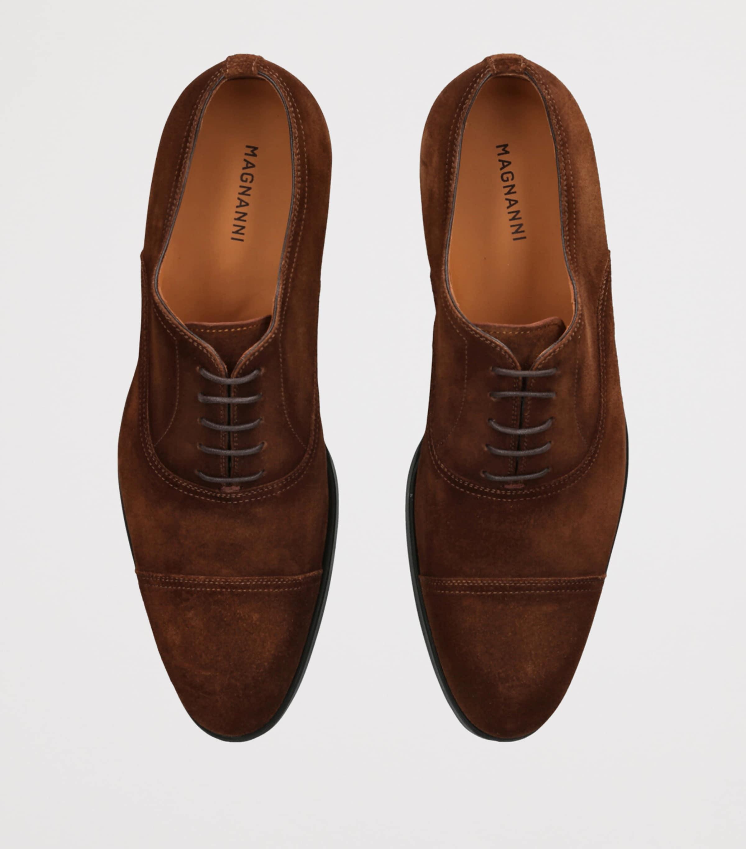 Magnanni Flex Men’s Brown Suede Lace-Up Shoes Magnanni Men main image 3