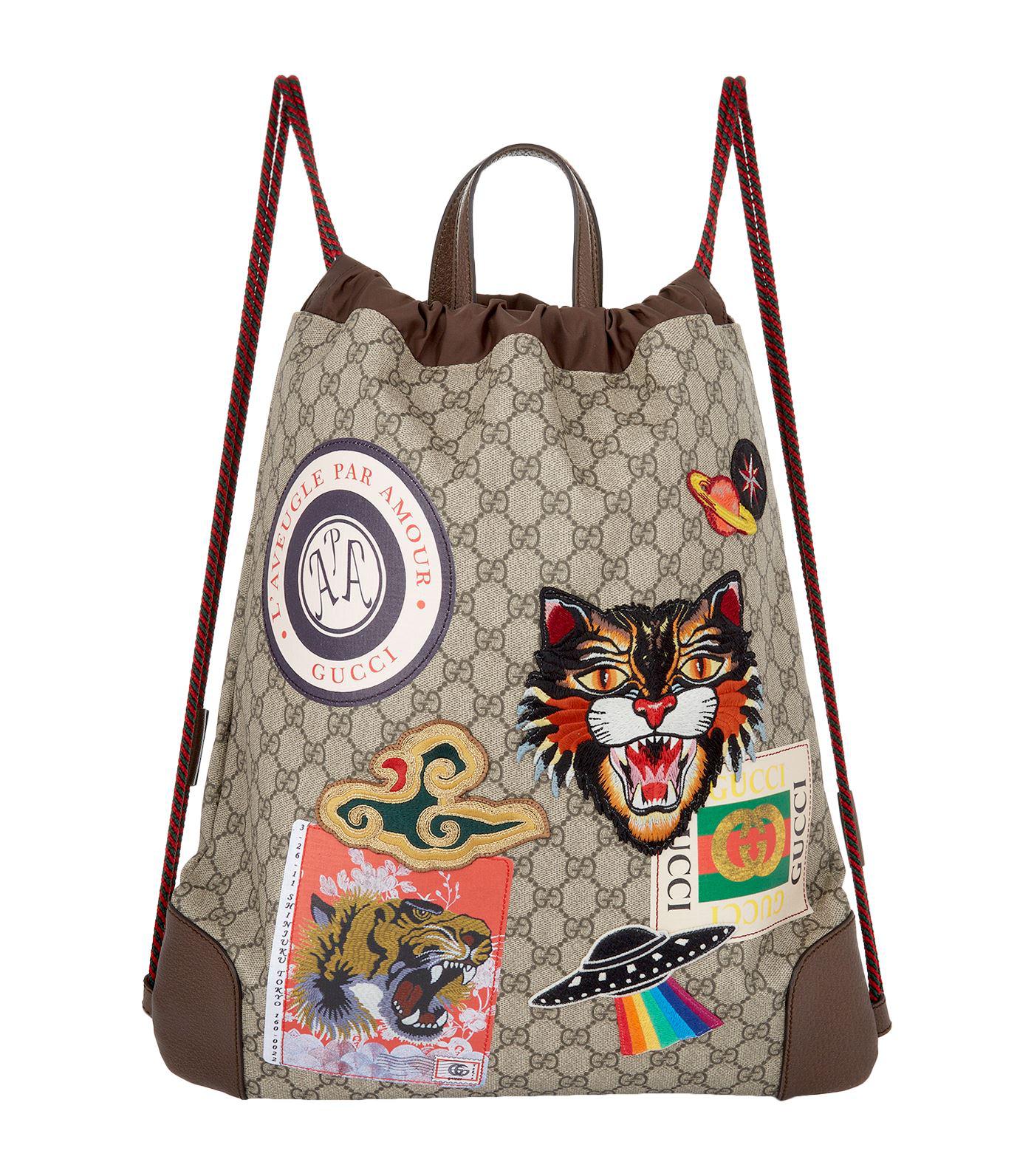 gucci backpack drawstring