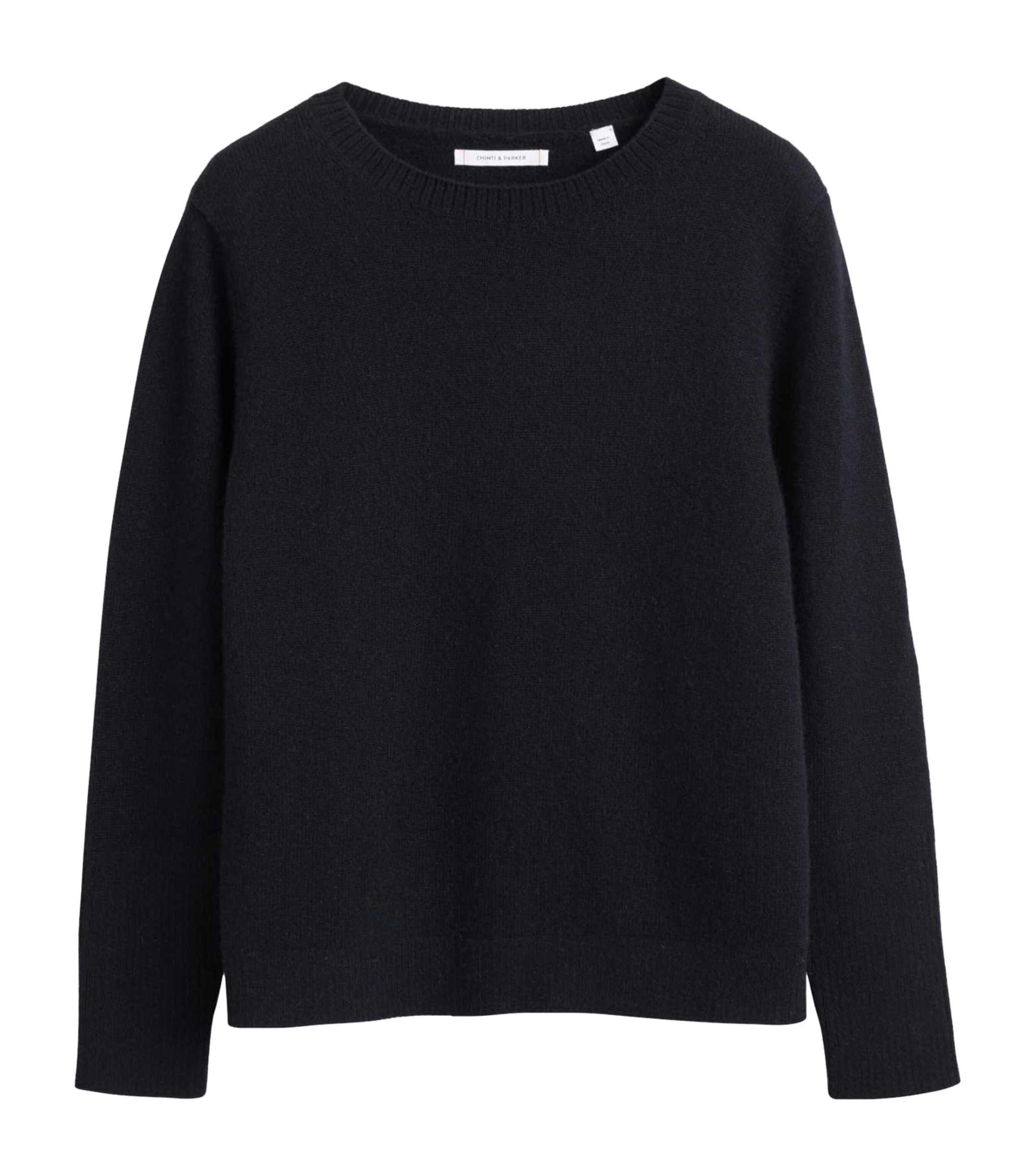 Chinti & Parker Wool-Cashmere Rollneck Sweater- Dark-Grey