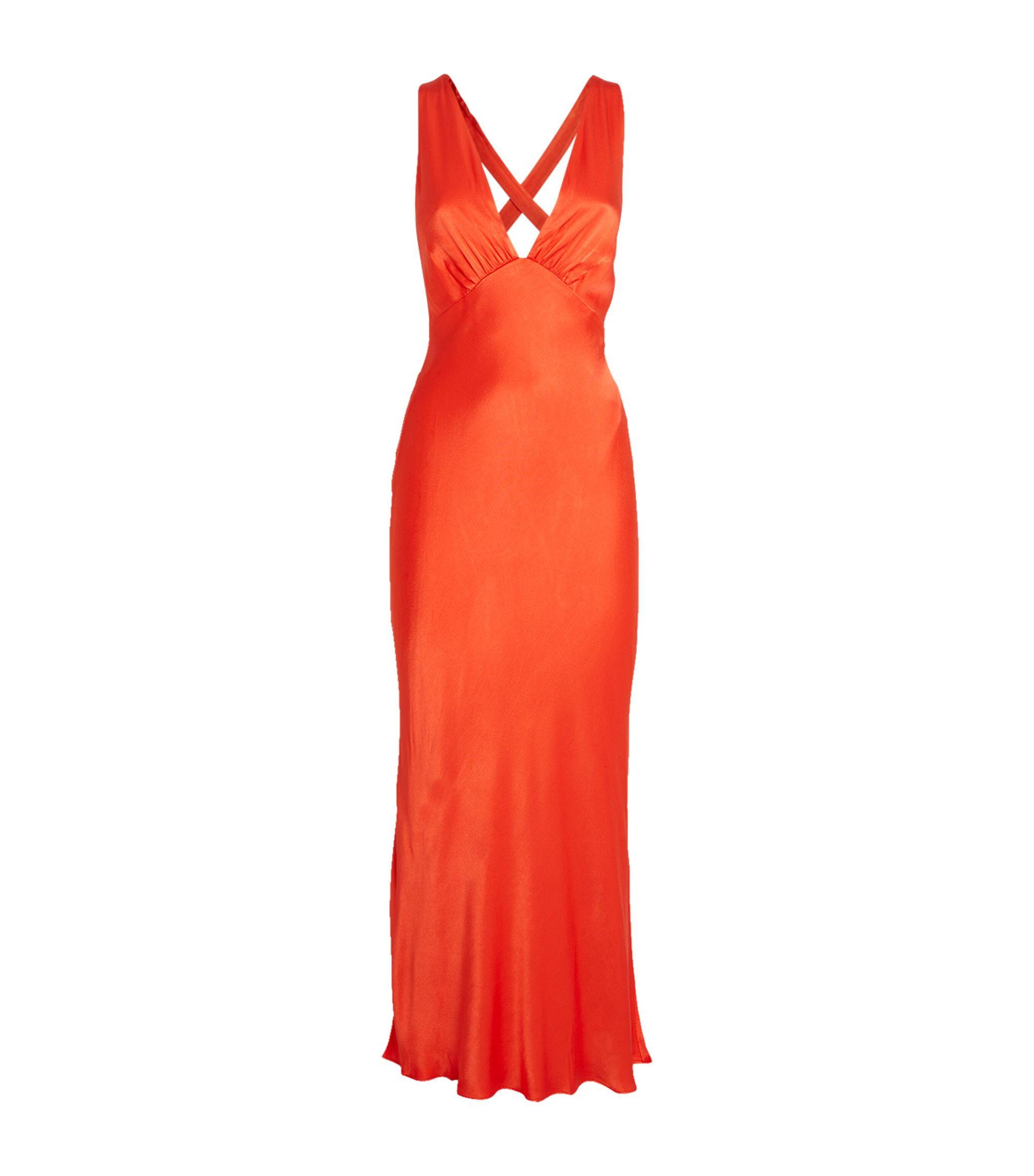 Shona Joy Milo Midi Dress in Red | Lyst UK