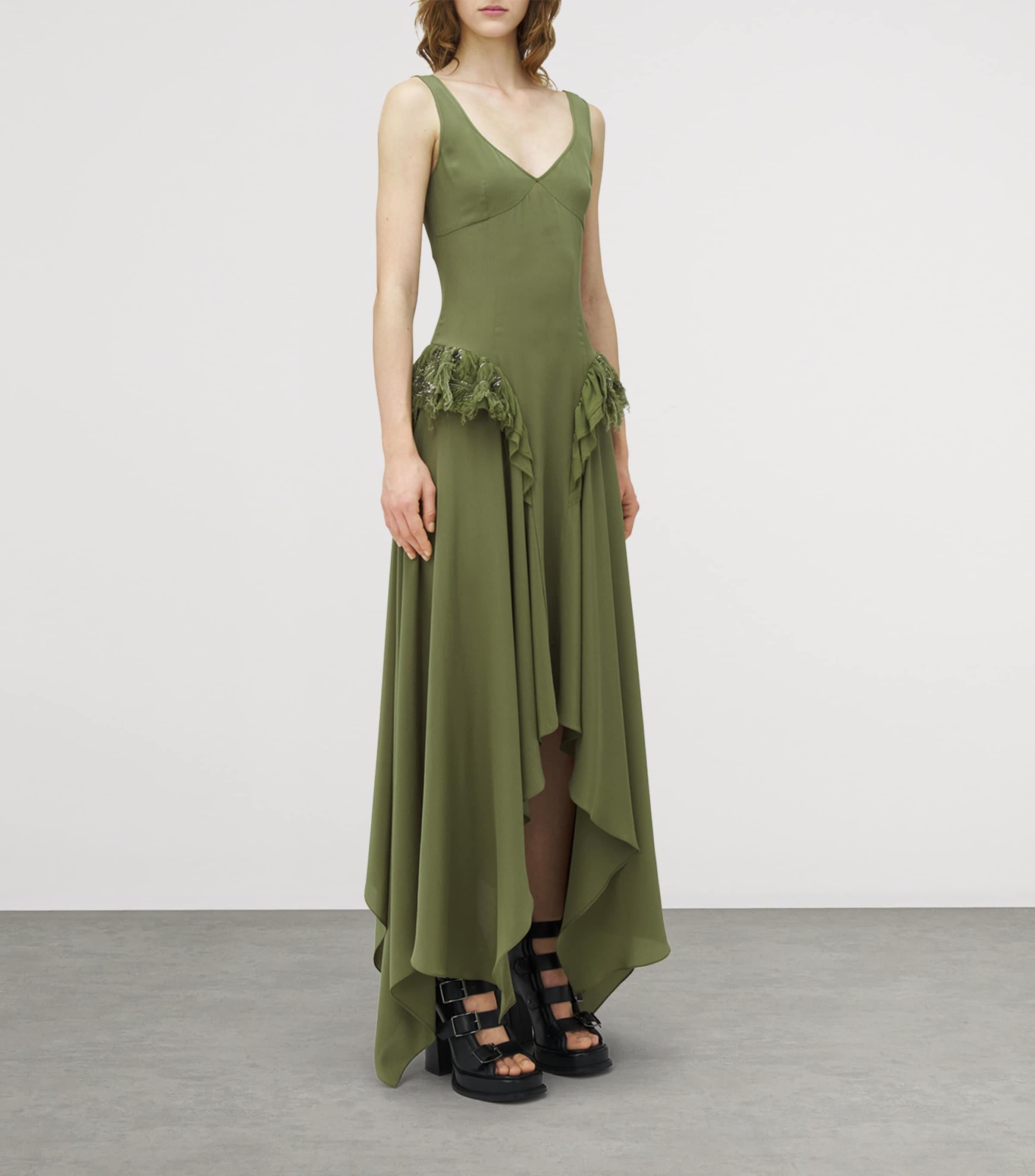 mcqueen green dress Alexander McQueen green silk jersey embellished mini dress, ss 2006 at 1stDibs