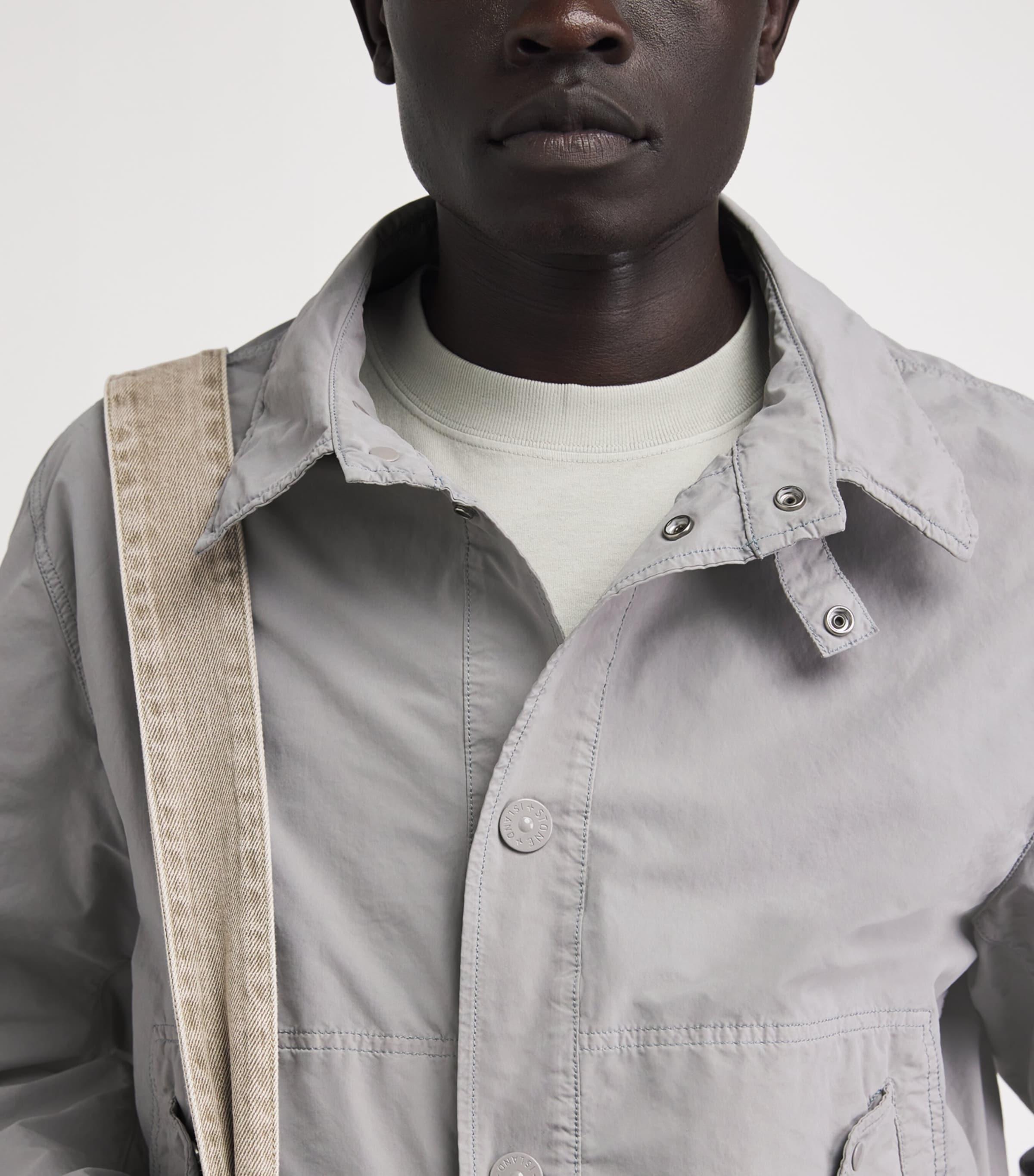 Stone Island David Light-Tc Ghost Coach Jacket in Gray for Men | Lyst