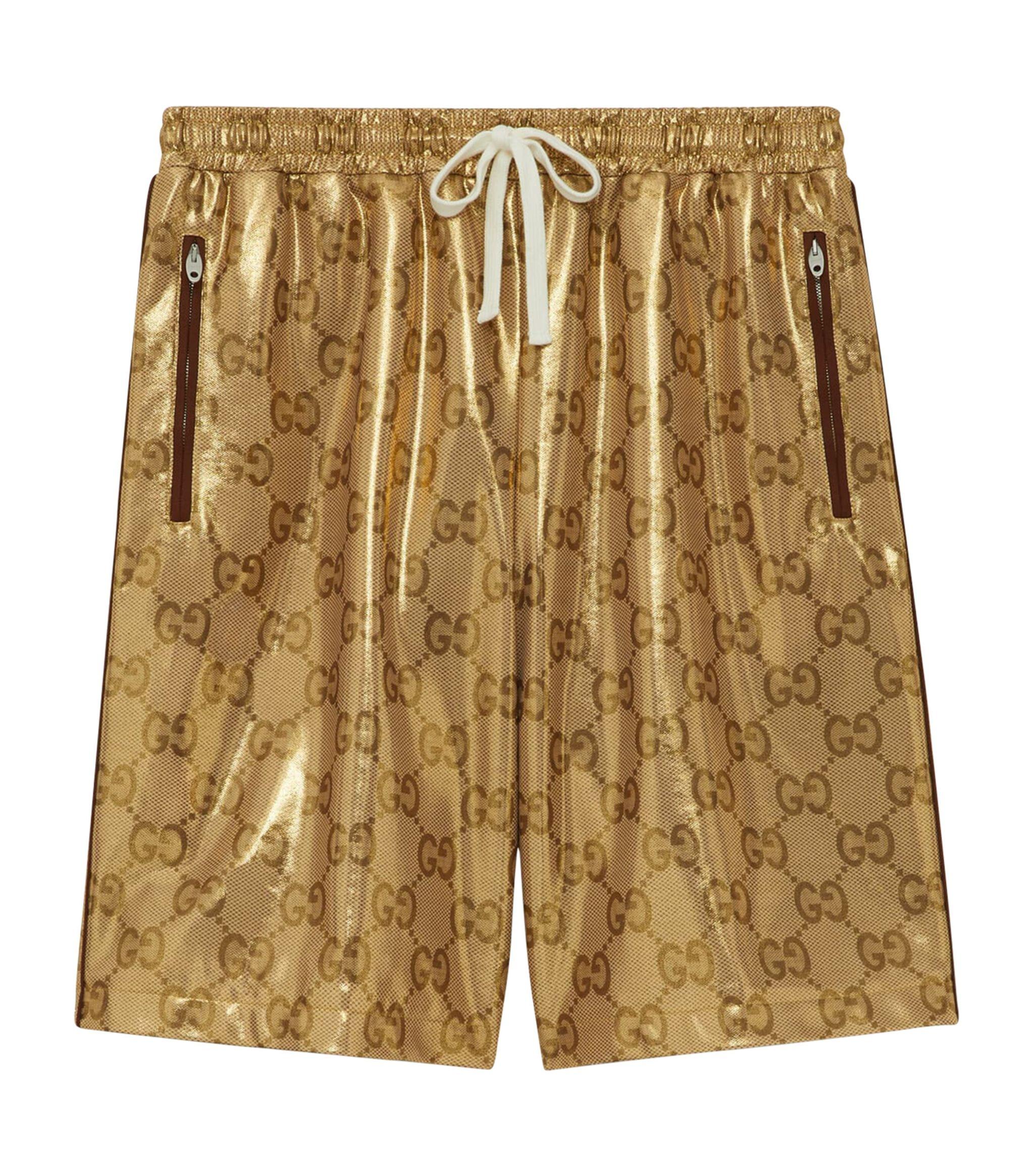 Gucci GG Supreme Basketball Shorts in Natural for Men | Lyst Canada