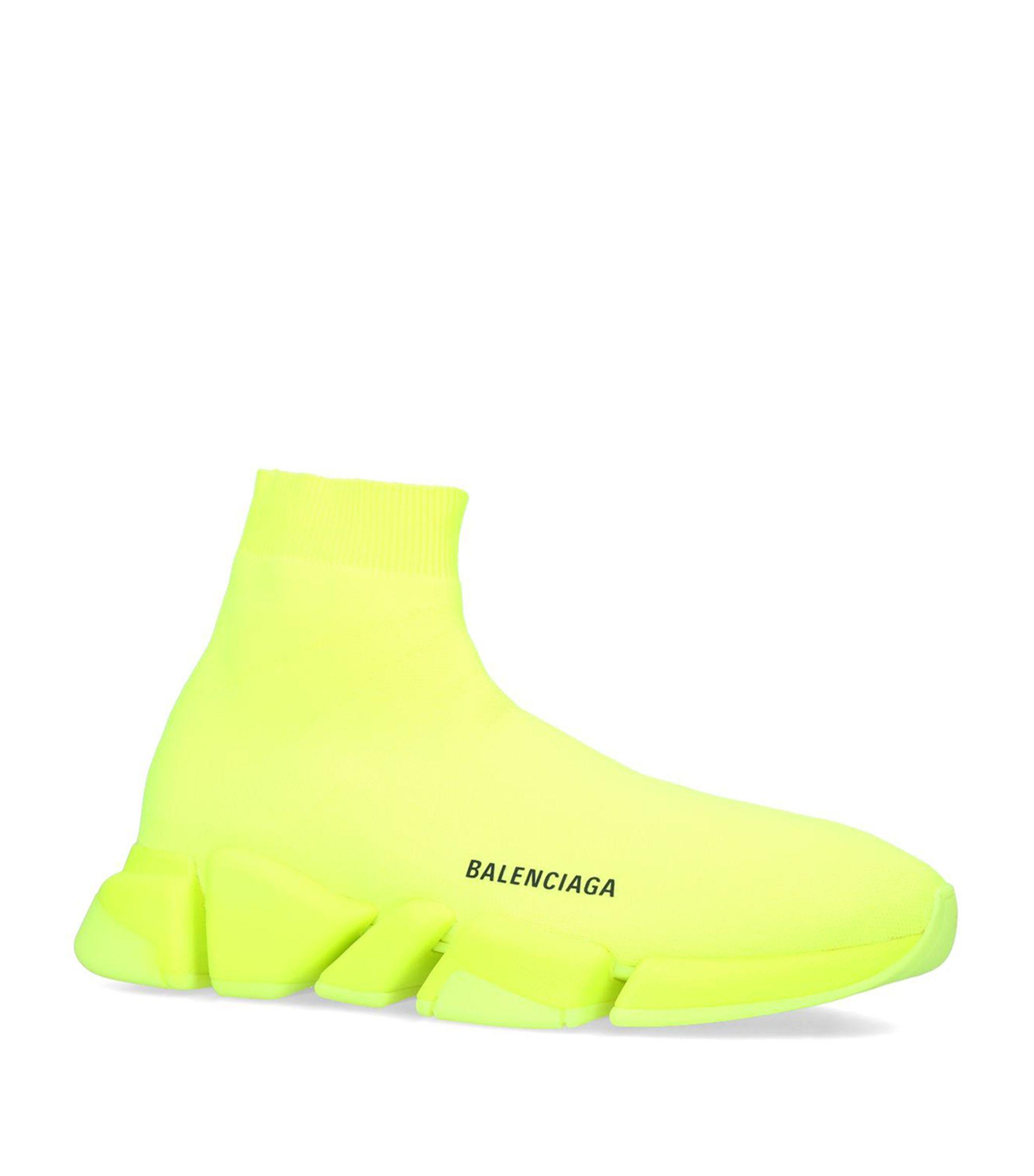 balenciaga sock shoes yellow