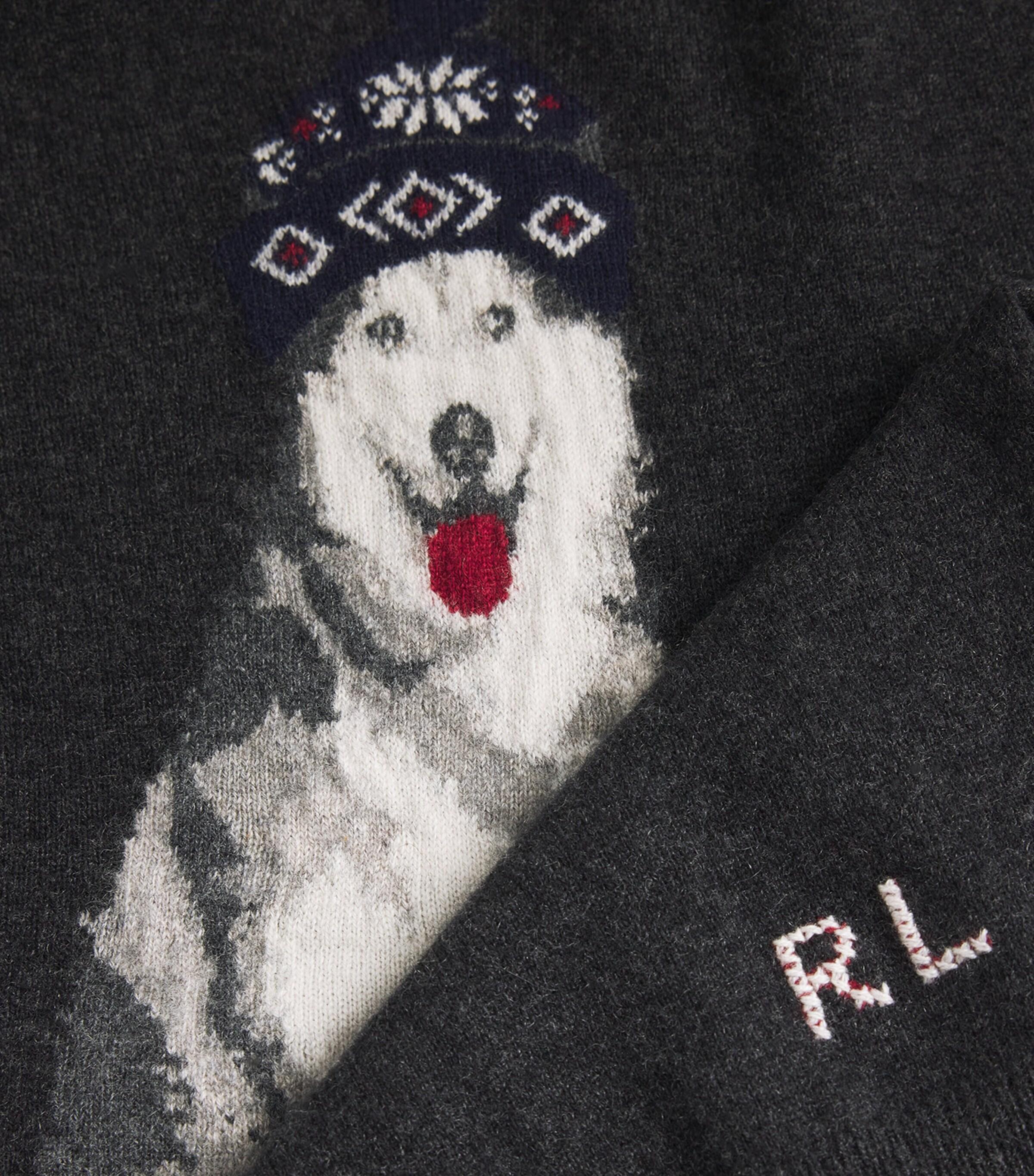 Polo Ralph Lauren Cashmere Dog Sweater in Black for Men Lyst UK