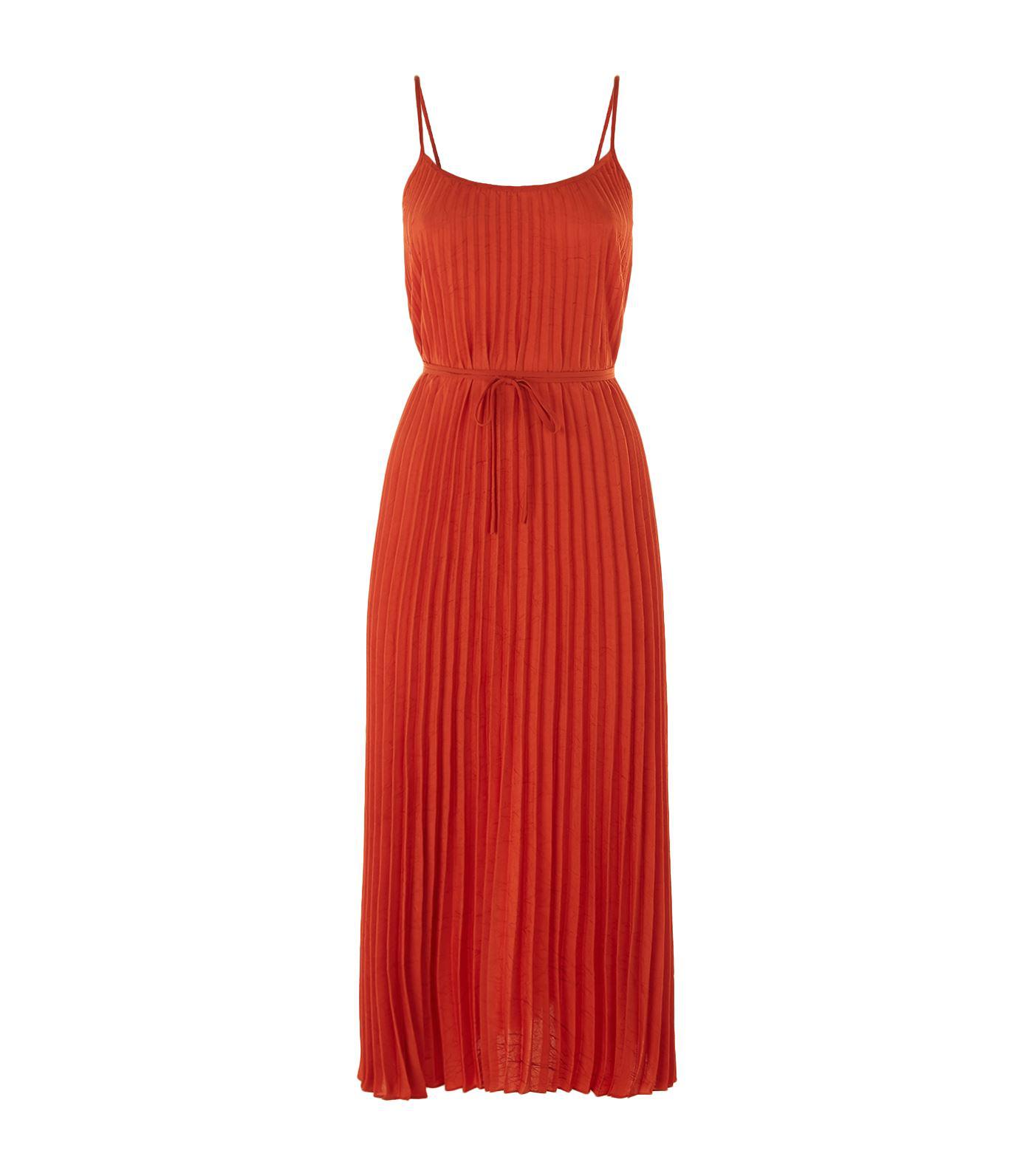 vince pleated midi dress