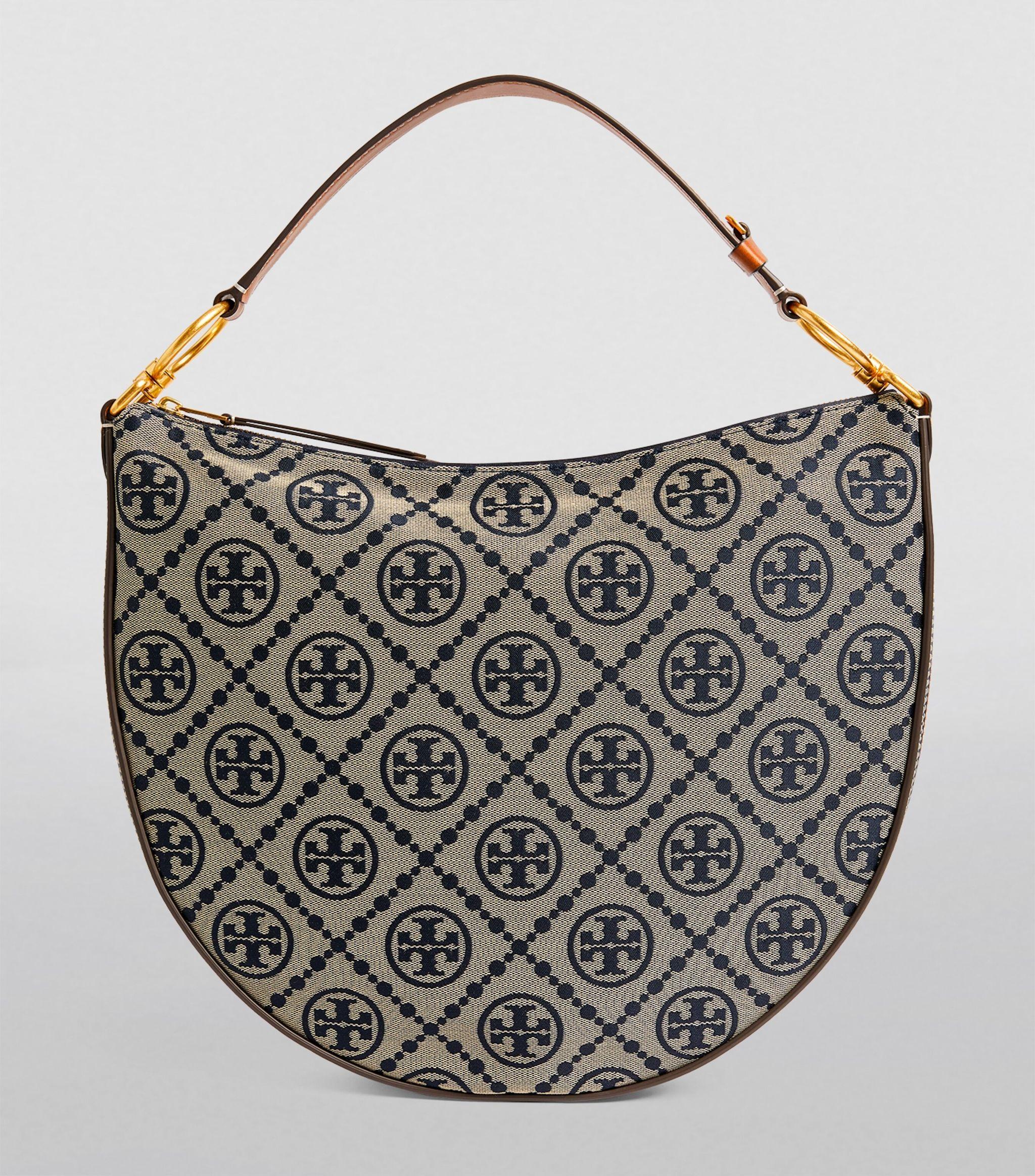 Tory Burch T Monogram Jacquard Zip Shoulder Bag