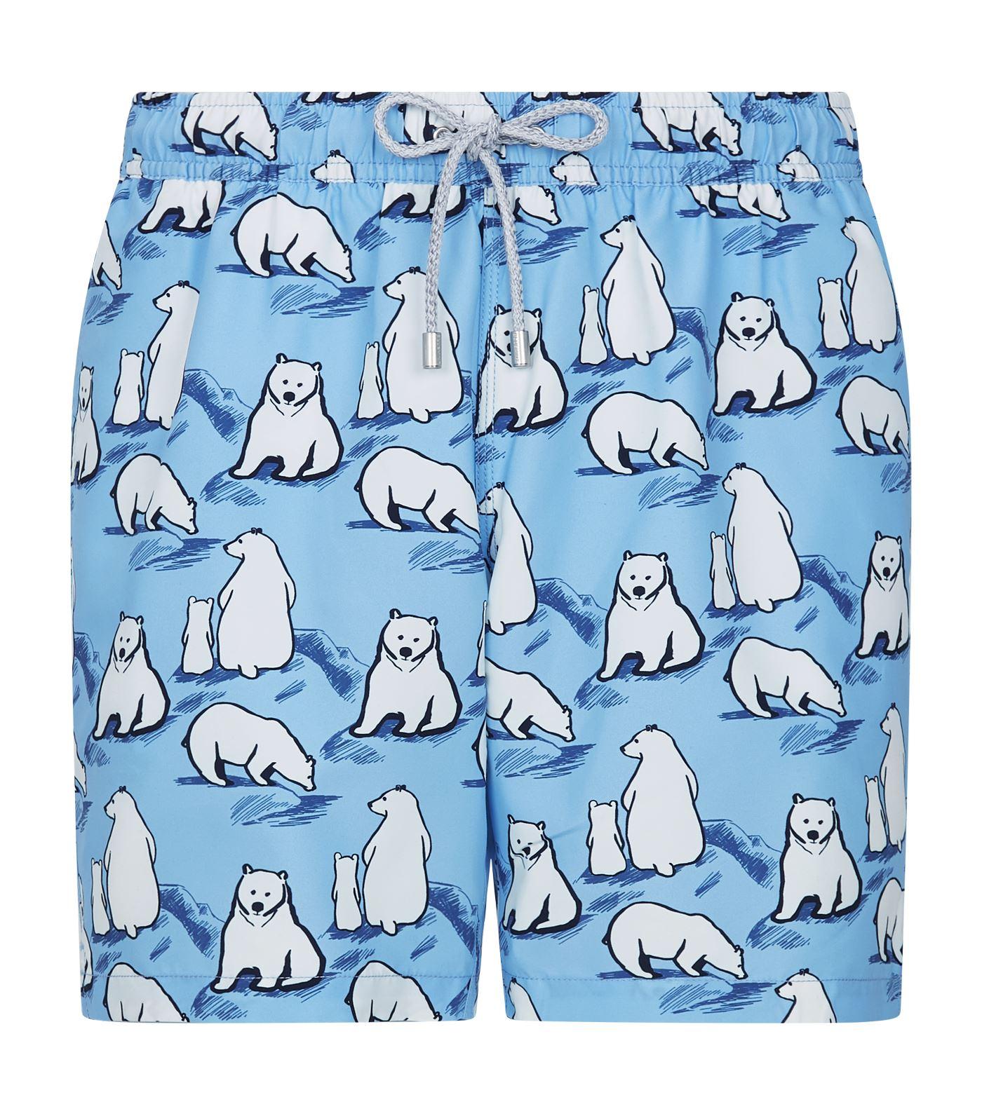 BLUEMINT Polar Bear Print Swim Shorts in Blue for Men Lyst UK