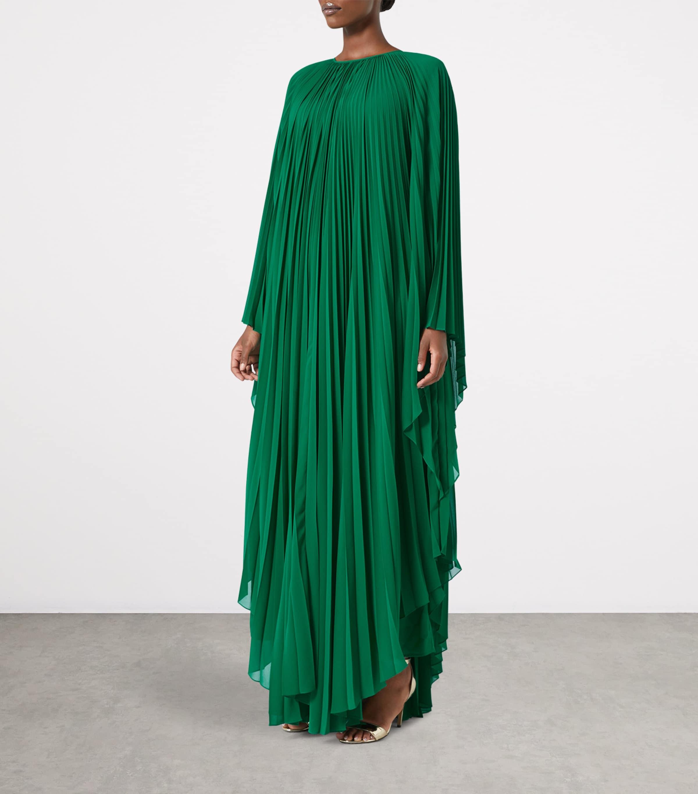 marina rinaldi green dress Marina Rinaldi | Woman - Long pure silk organza dress - Emerald
