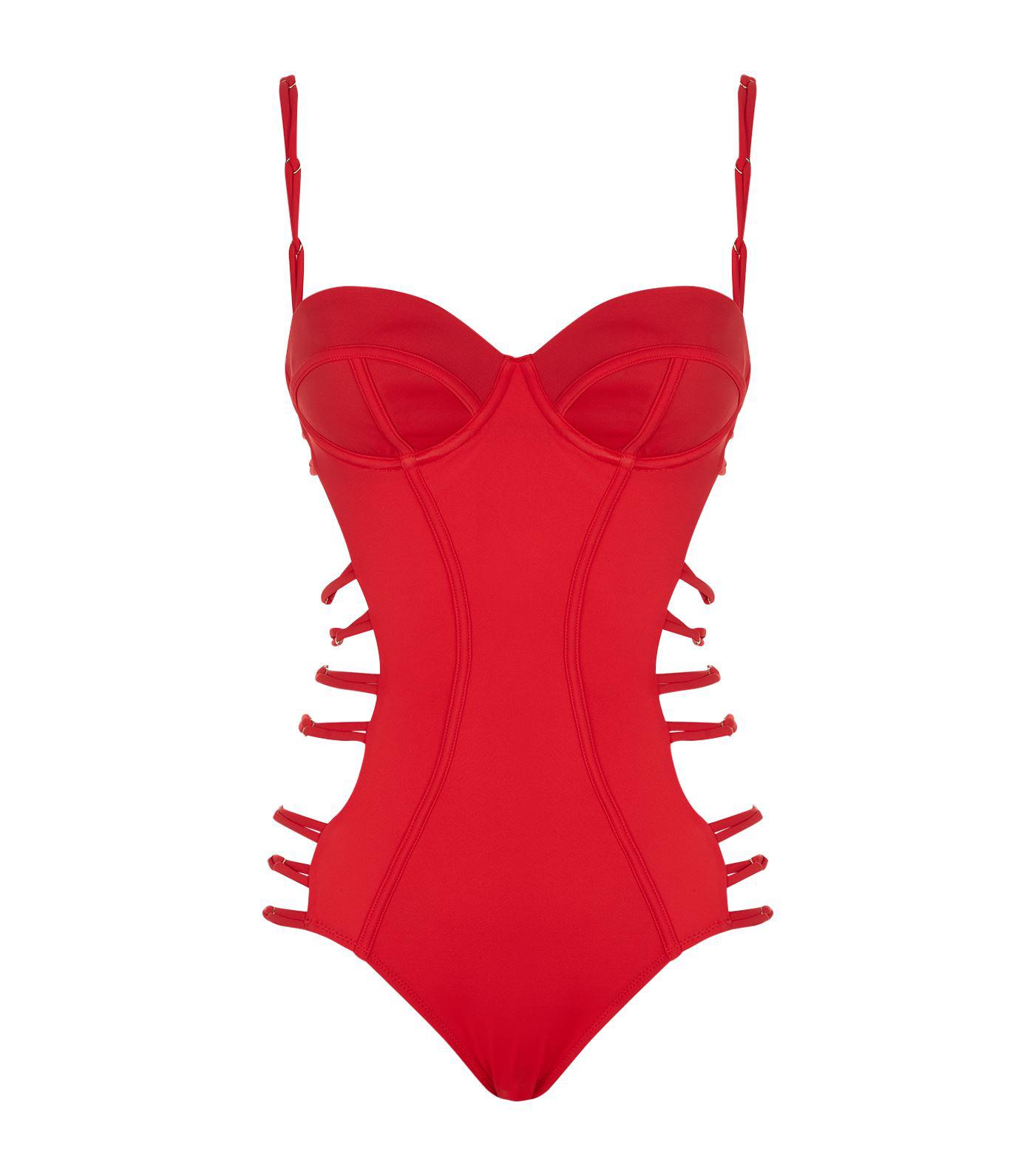 Agent Provocateur Synthetic Montana Swimsuit in Red - Lyst