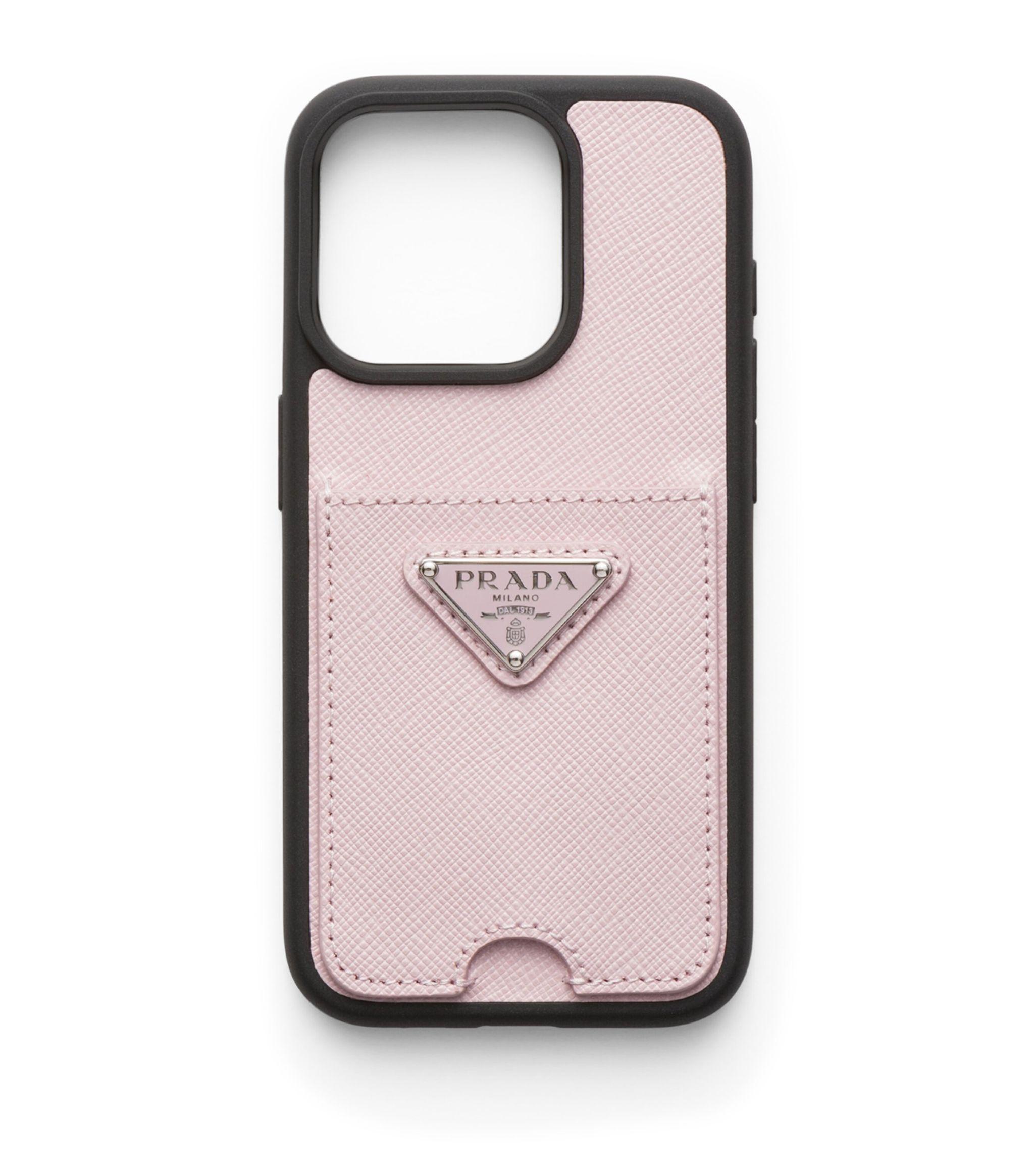 Prada Saffiano Leather Iphone 15 Pro Case in Pink Lyst Canada