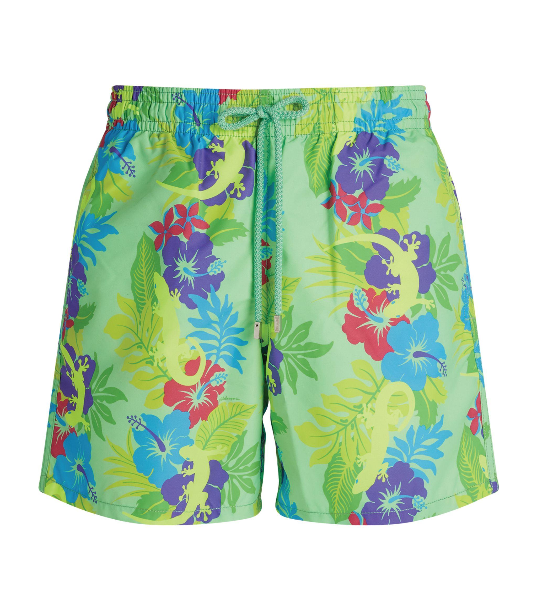 Vilebrequin Synthetic Floral Swim Shorts in Blue for Men - Lyst