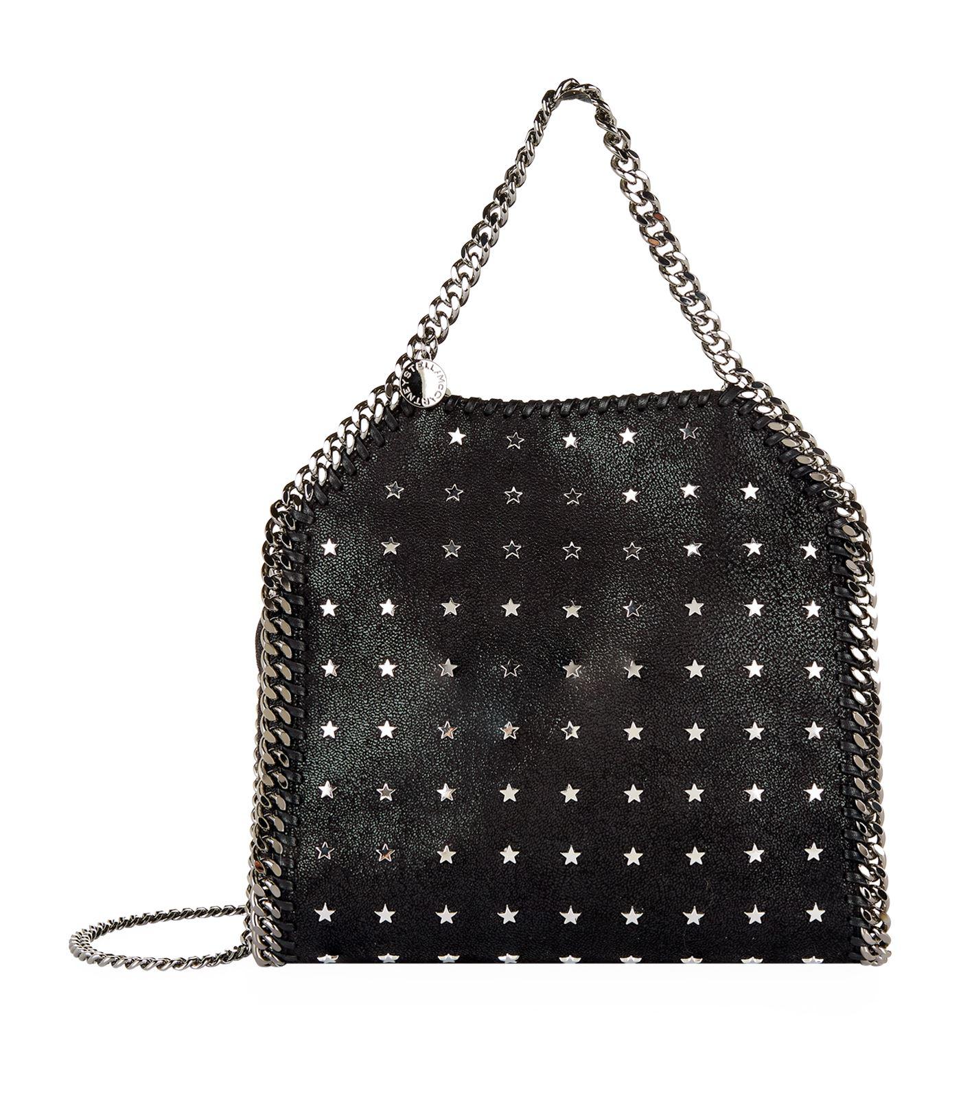 Stella McCartney Falabella Quilted Faux Leather Crossbody Bag in Black –  Stanley Korshak