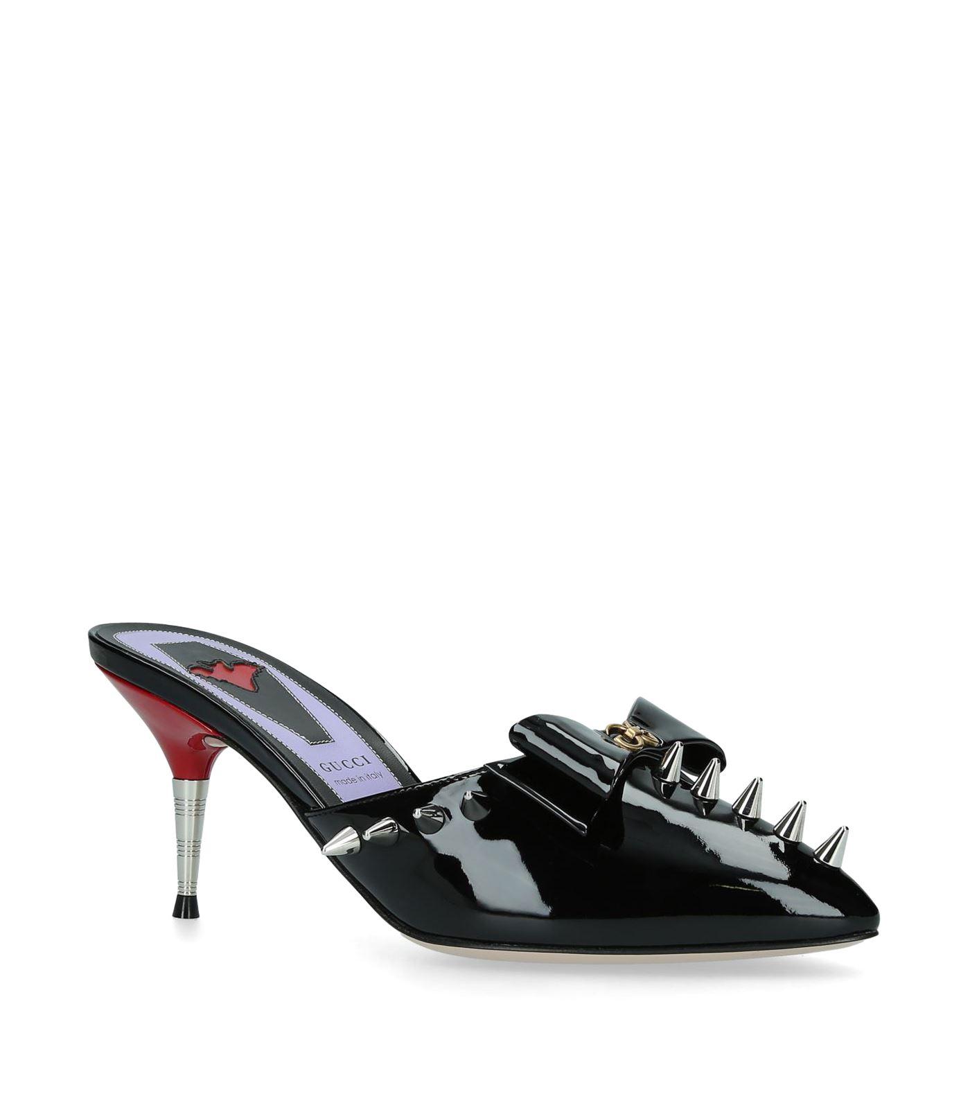 gucci patent mules