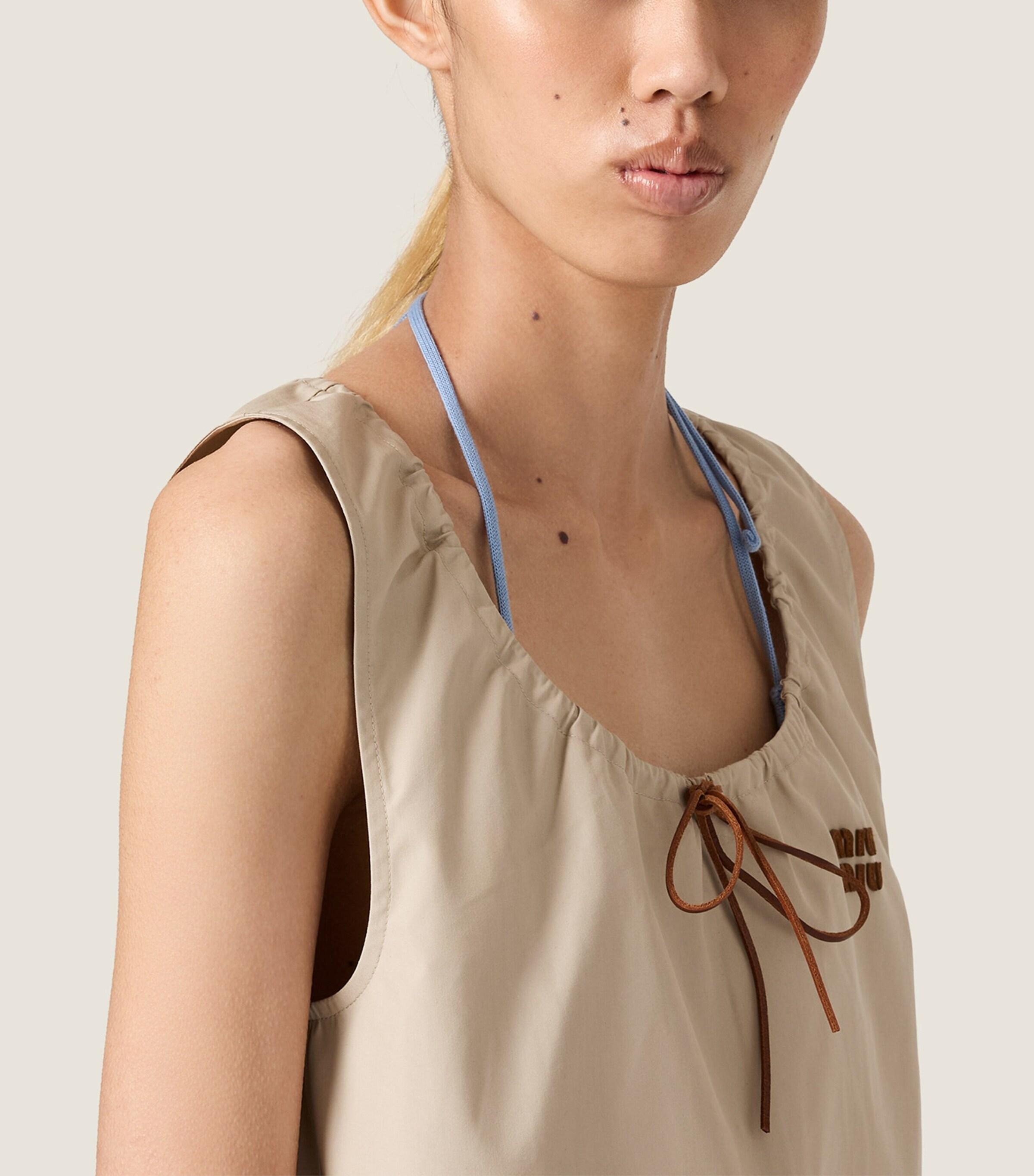 トップス MIUMIU Navy Short Tank Top Miu Miu Knit Tank Top - Navy | Editorialist