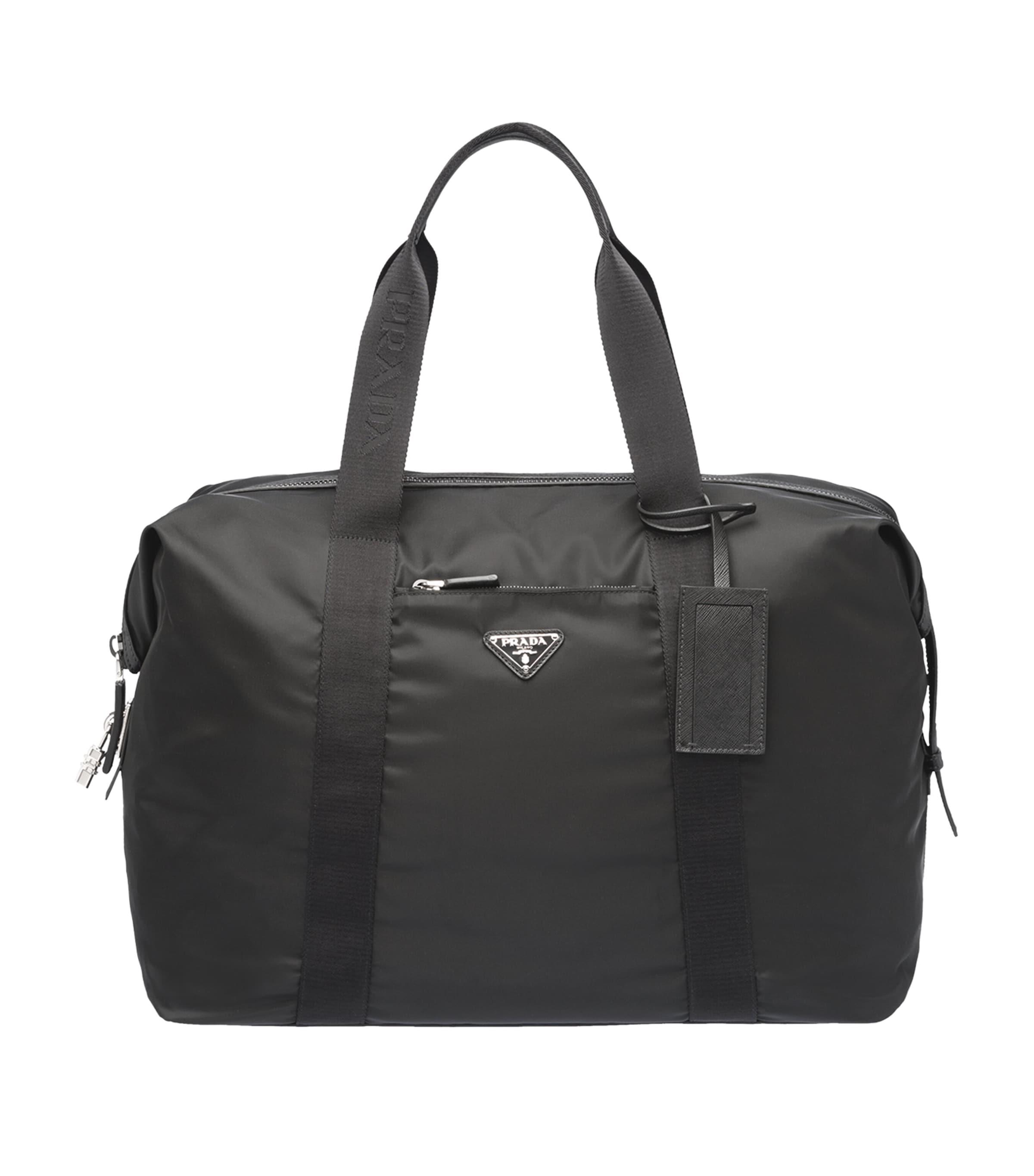Prada Re Nylon Duffle Bag in Black for Men Lyst UK