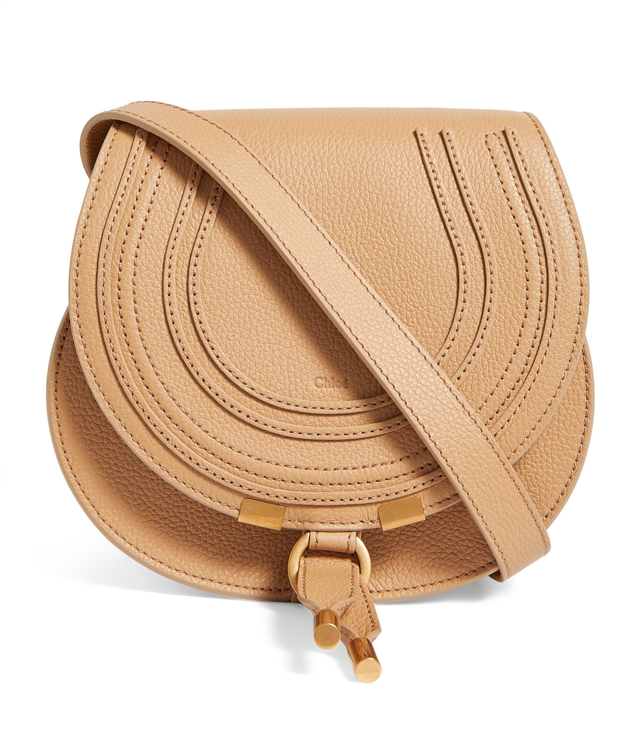 Chloé Marcie Saddle Bag in Natural Lyst