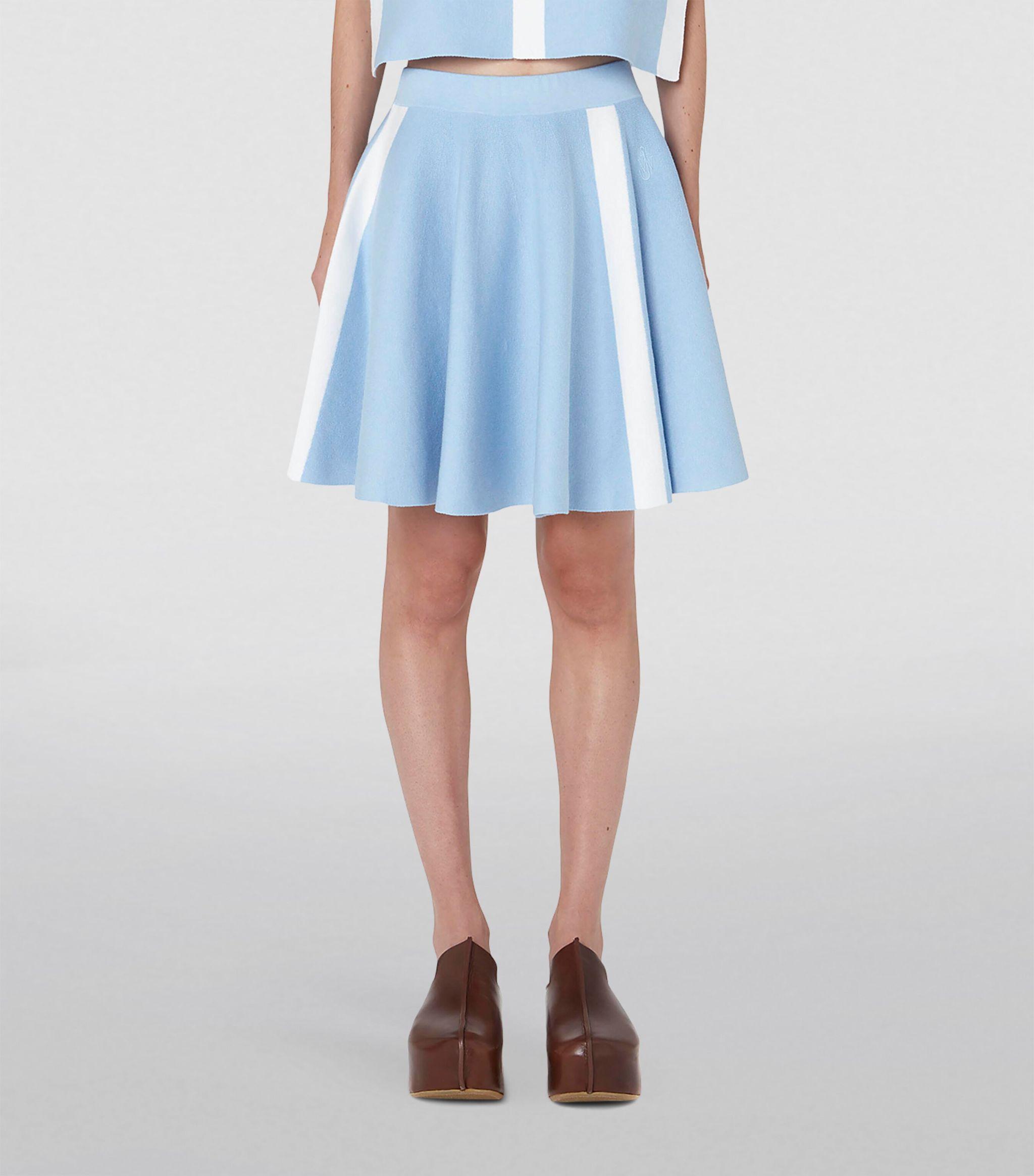 JW Anderson A line Mini Skirt in Blue Lyst UK