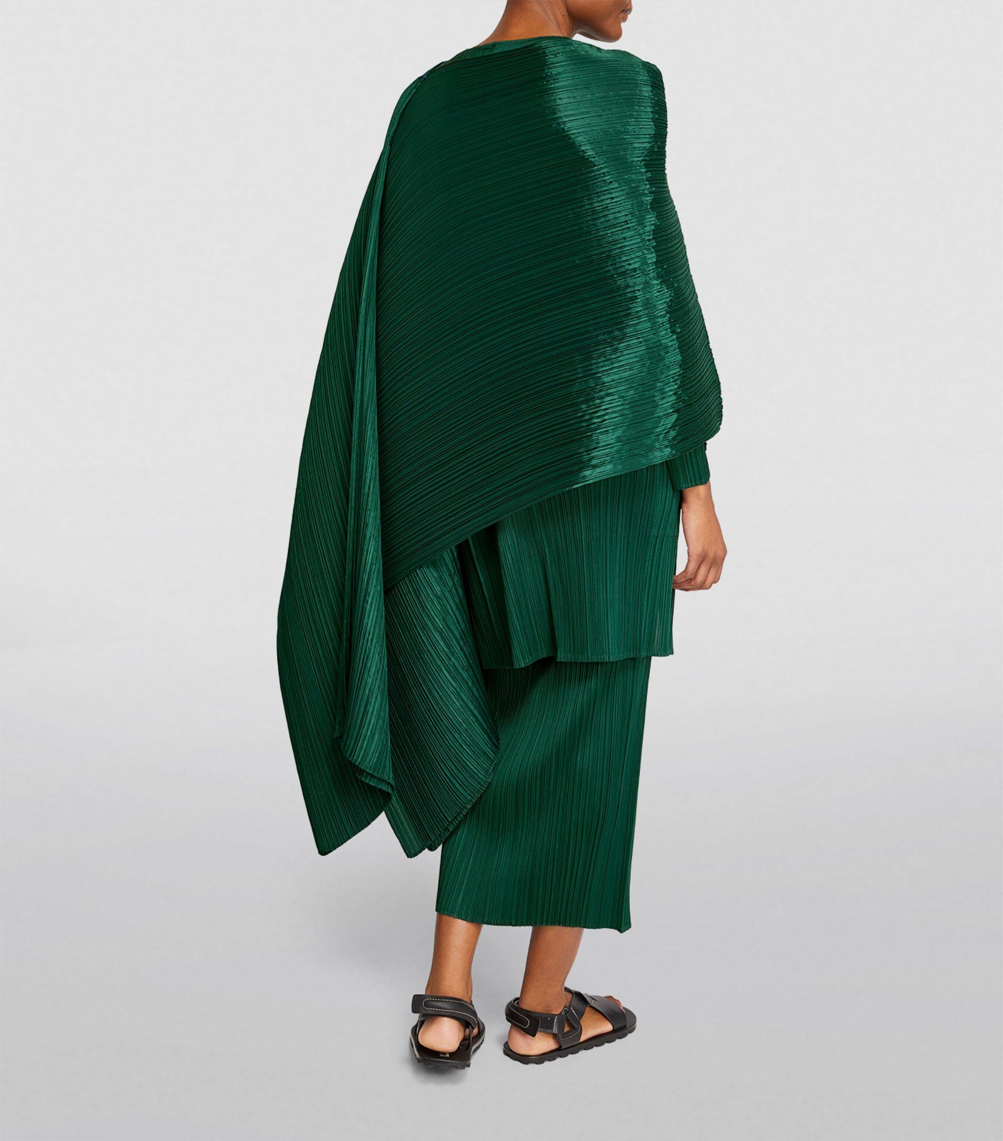 スカーフ 'Grainy Colors Madame-T' stole Green Issey Miyake Green Grainy Colors Madame-t Stole In Neutral